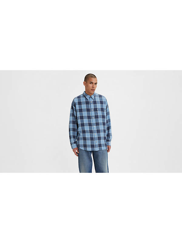 Silver Tab™ Oversized 1 Pocket Shirt - Blue | Levi's® MC