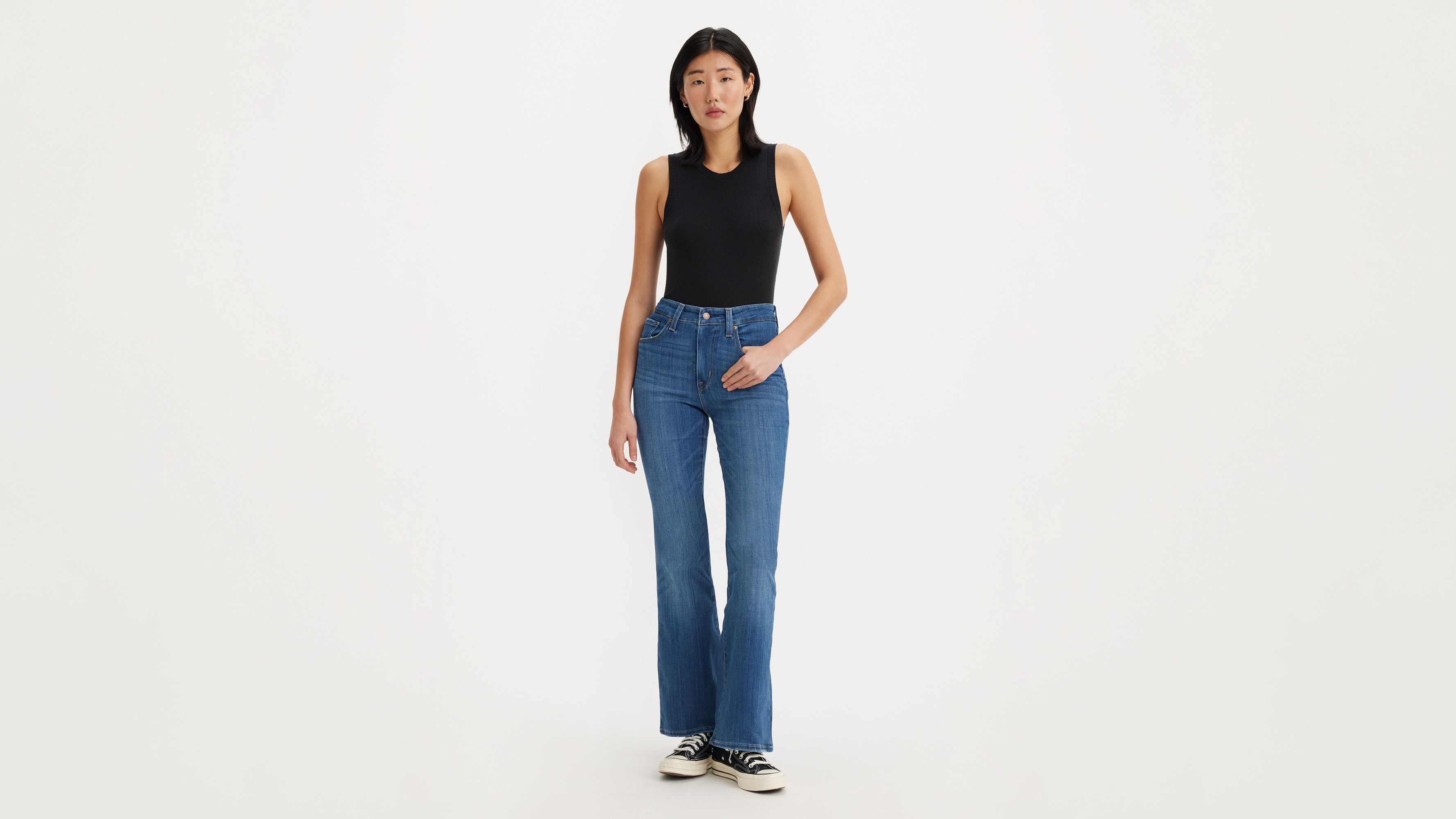 726 High Rise Flare Women's Jeans - Light Wash