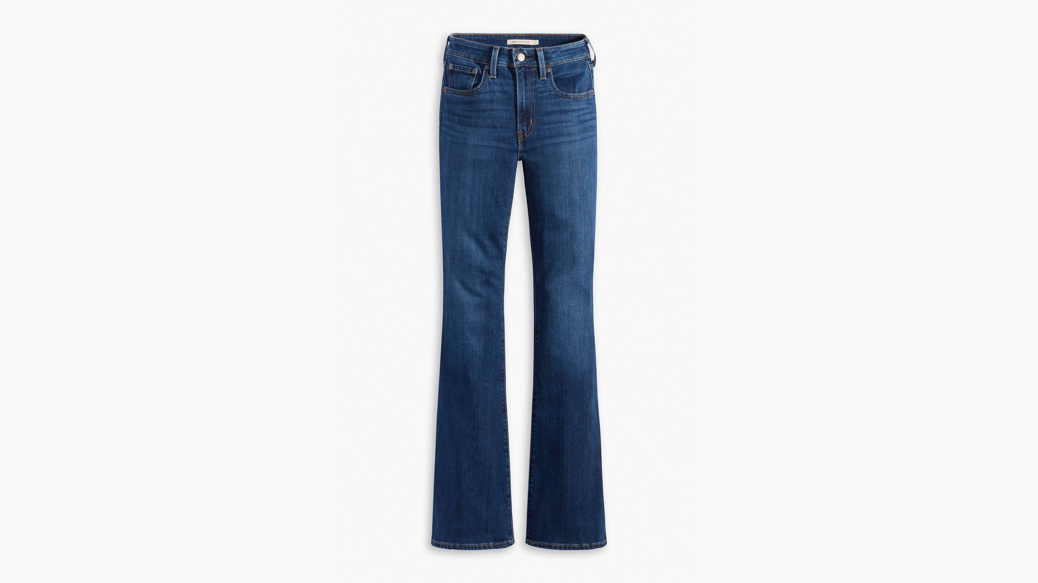 Straight Line Flare Jeans - M / Blue  High waisted jeans vintage, Blue flare  jeans, Denim pants women