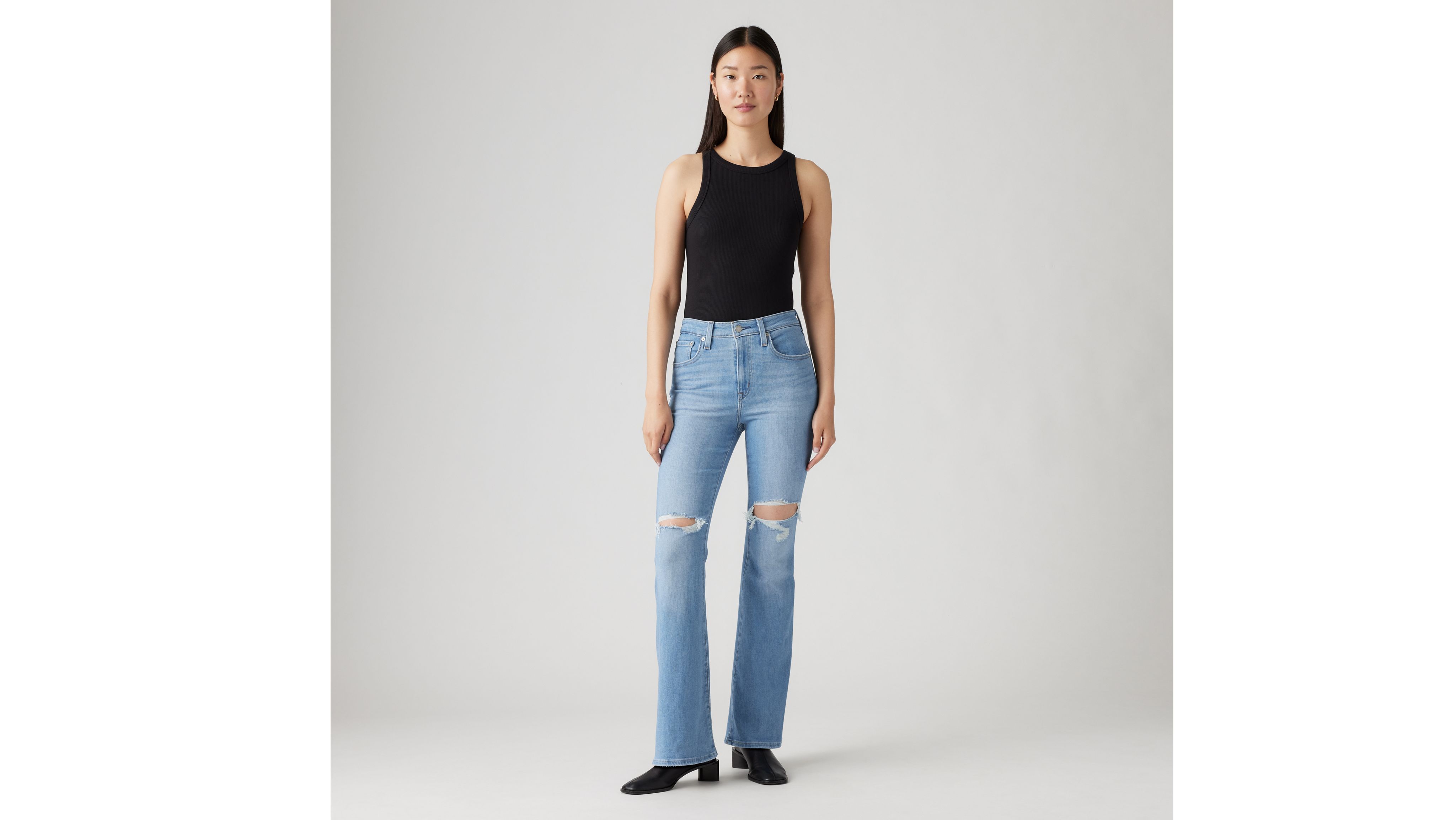 levis crop flare jeans