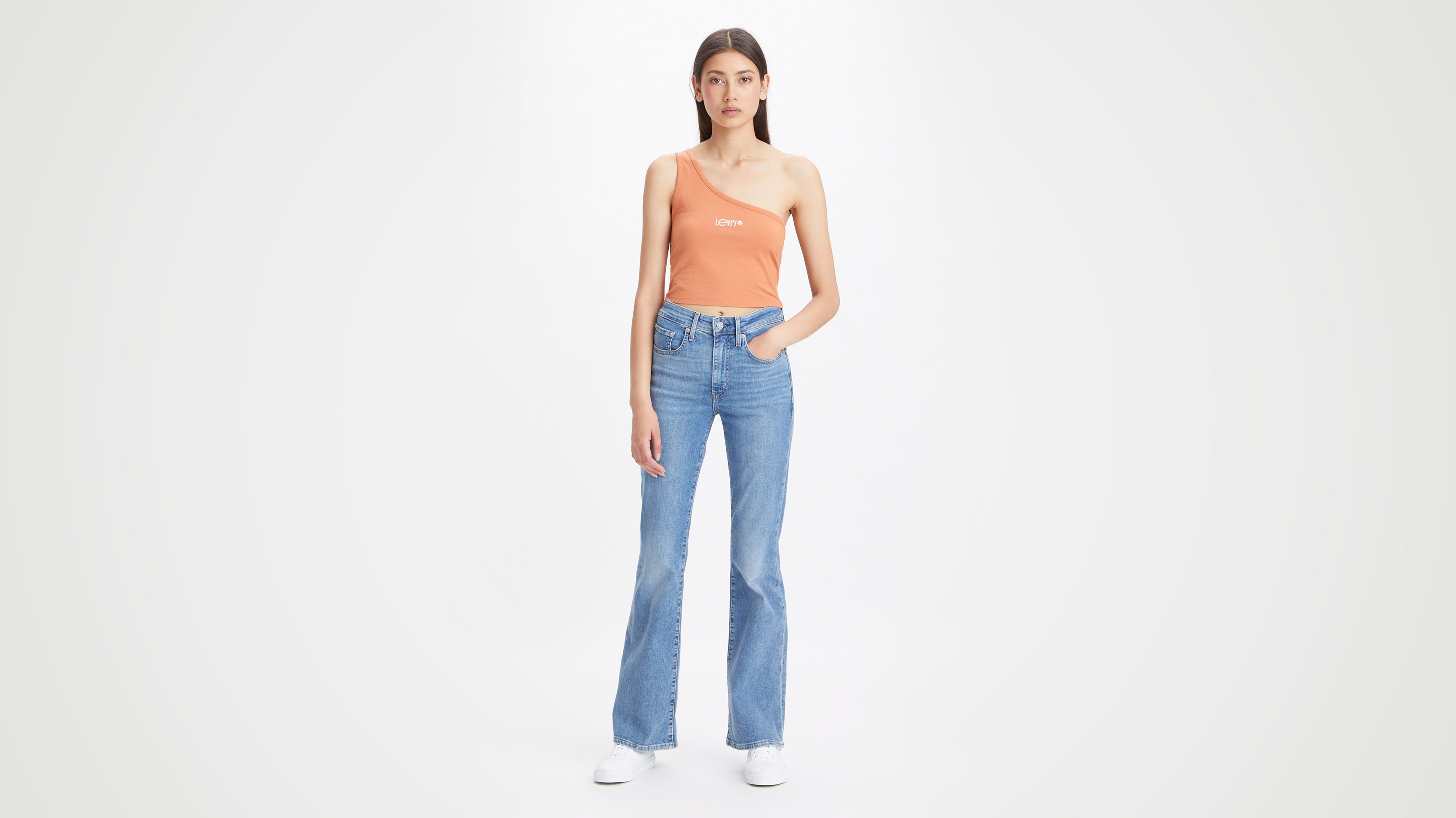 726™ High Rise Flare Jeans - Blue | Levi's® CH
