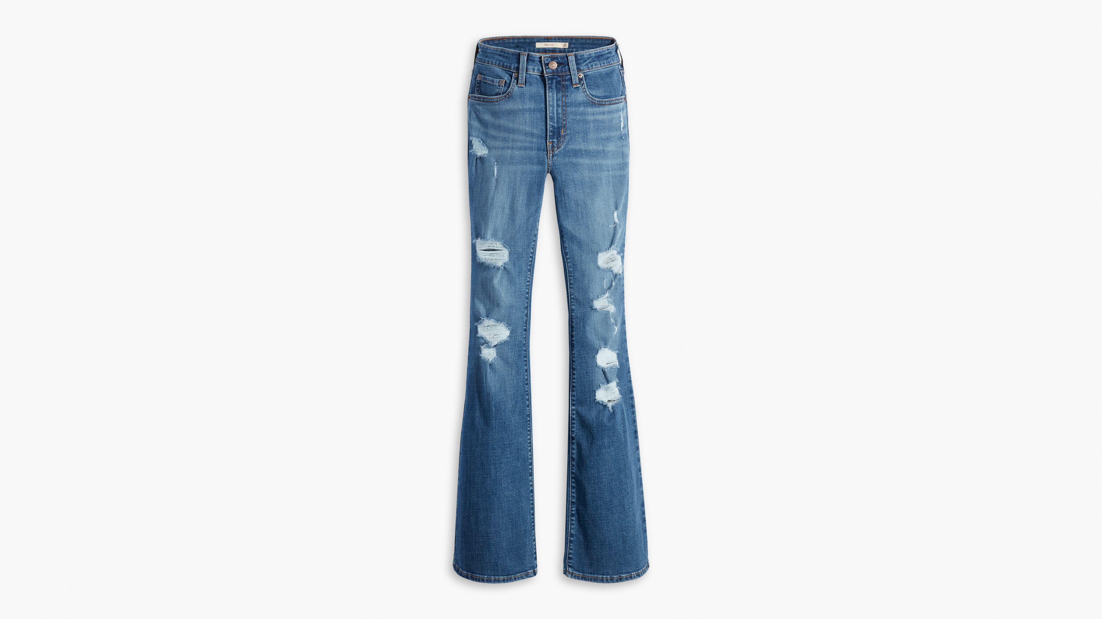 726 High Rise Flare Women's Jeans (plus Size) - Light Wash