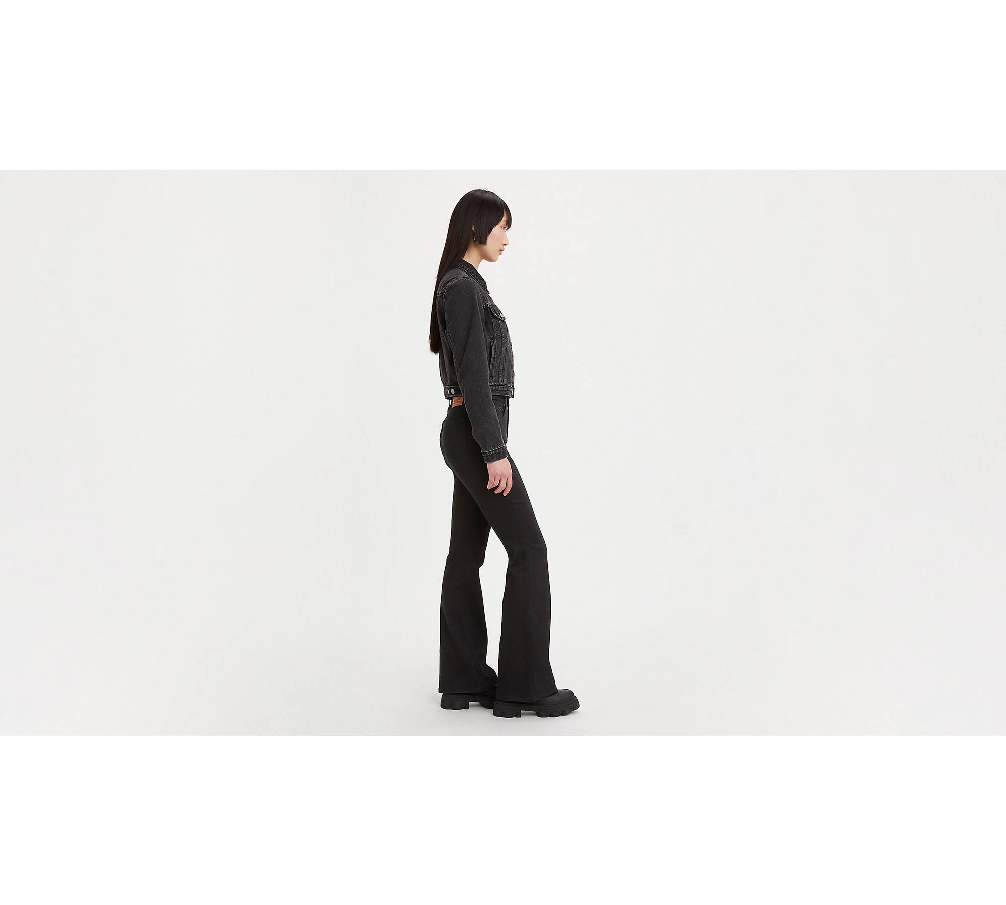 726 High Rise Flare Women's Jeans - Black | Levi's® US