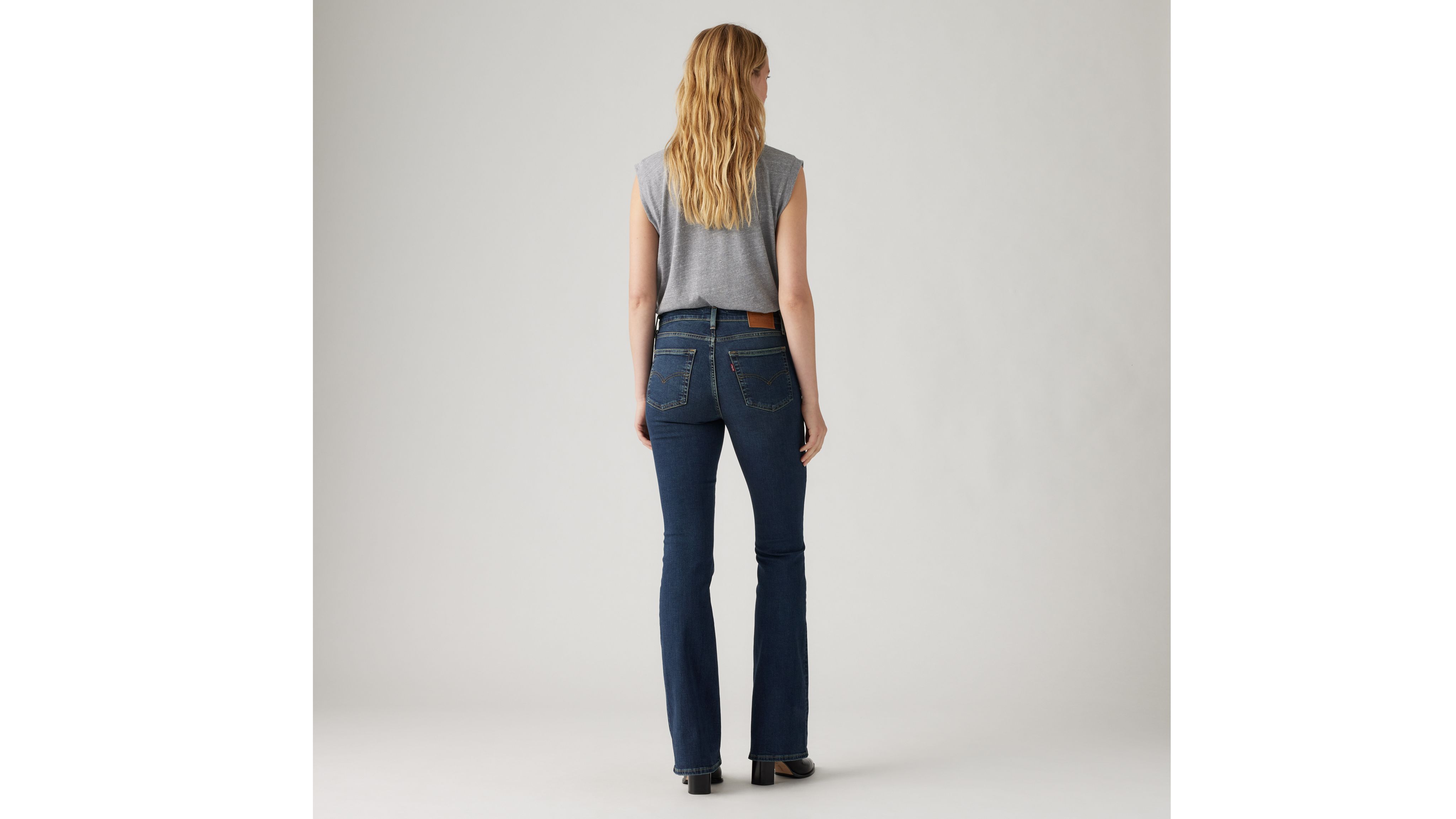 Levi's 726 High Rise Flare Jeans In Blue Swell