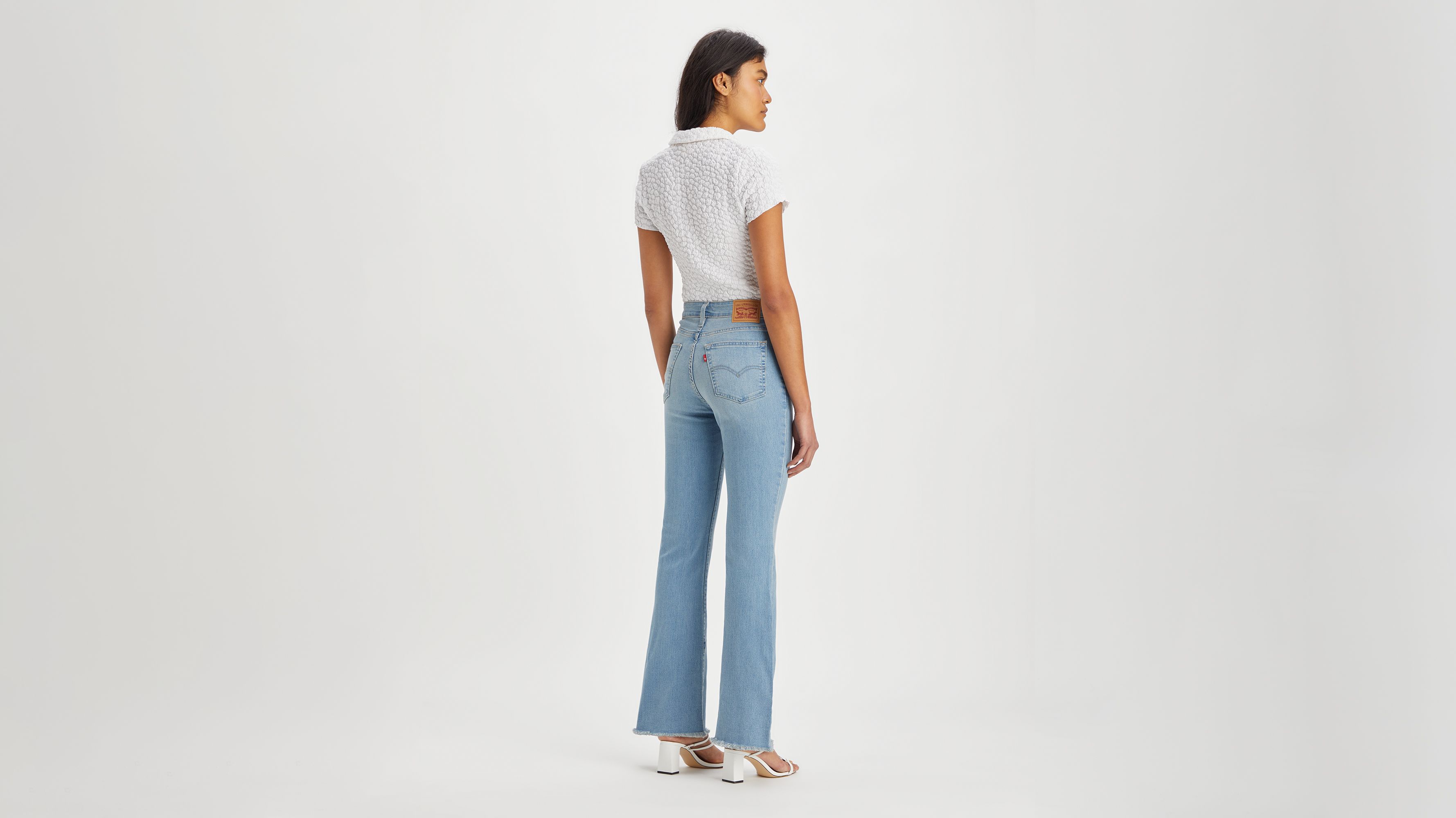 X LEVIS WOMEN'S PLAIN FLARE DENIM BLUE