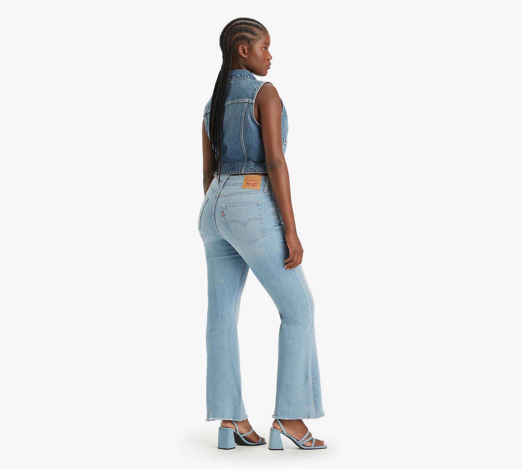 726™ High Rise Flare Jeans - Blue | Levi's® AT