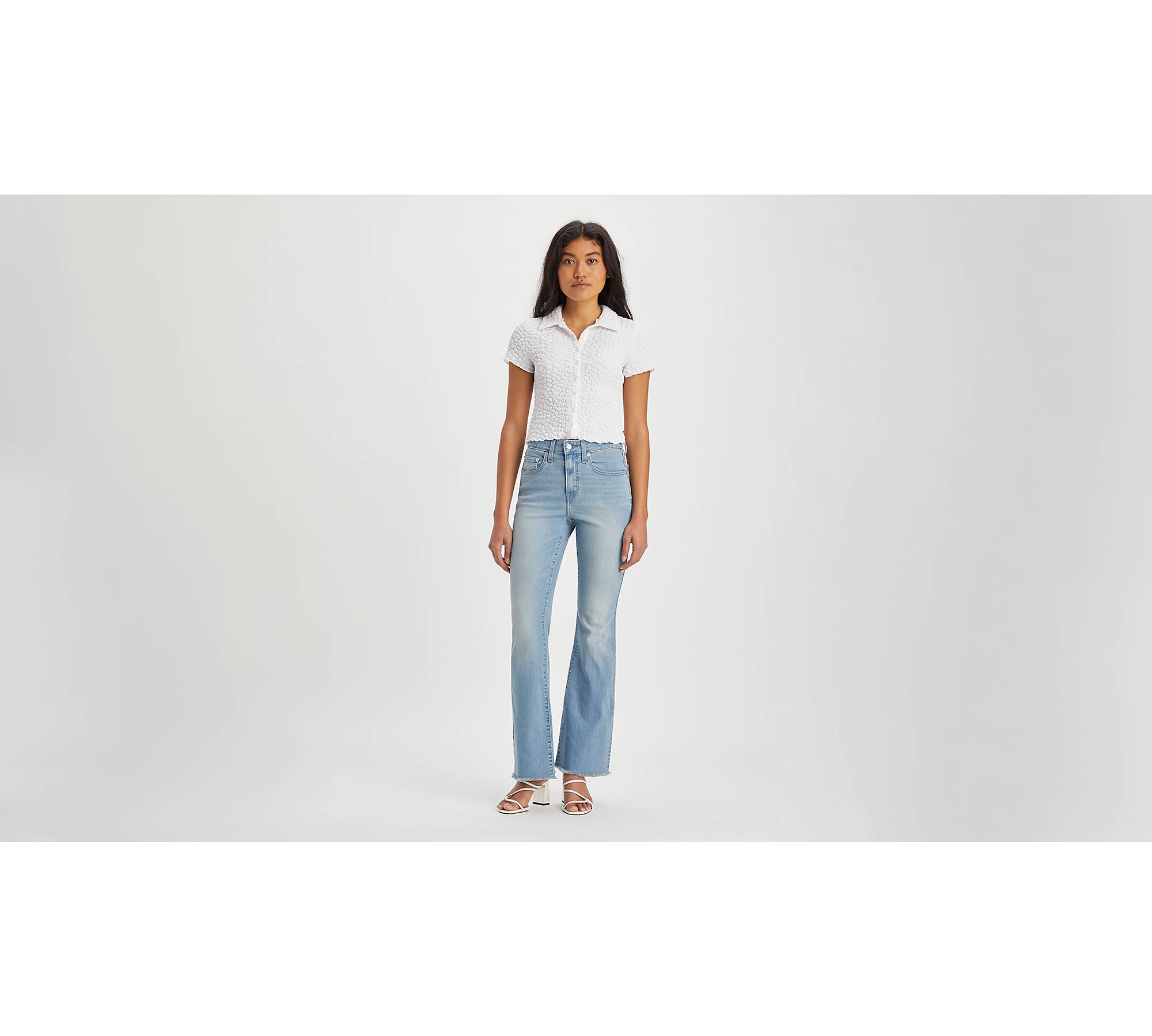 Signature by Levi Strauss & Co. Women's and Women's Plus Heritage High Rise  Flare Jeans 