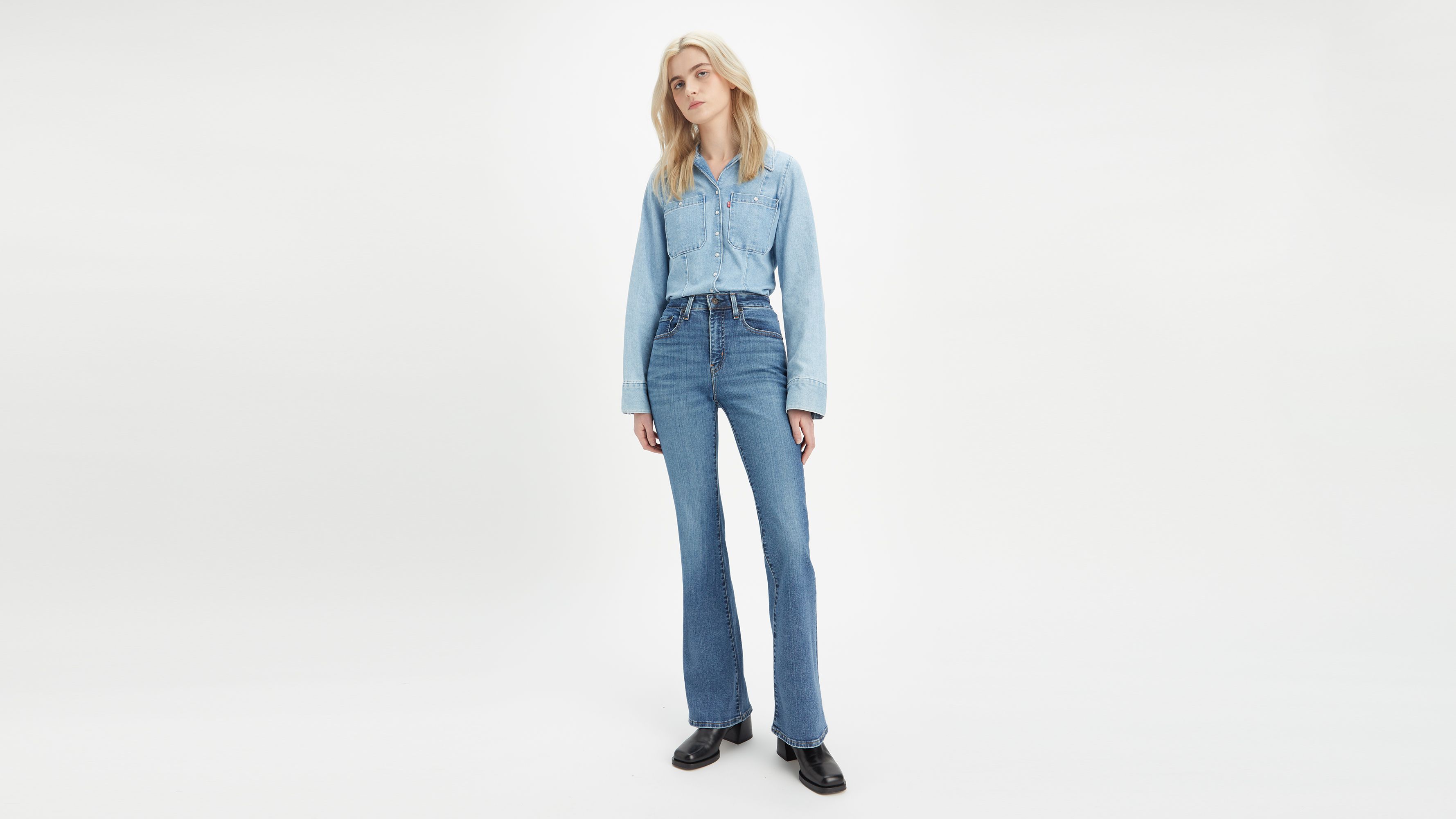 726™ High Rise Flare Jeans - Blue