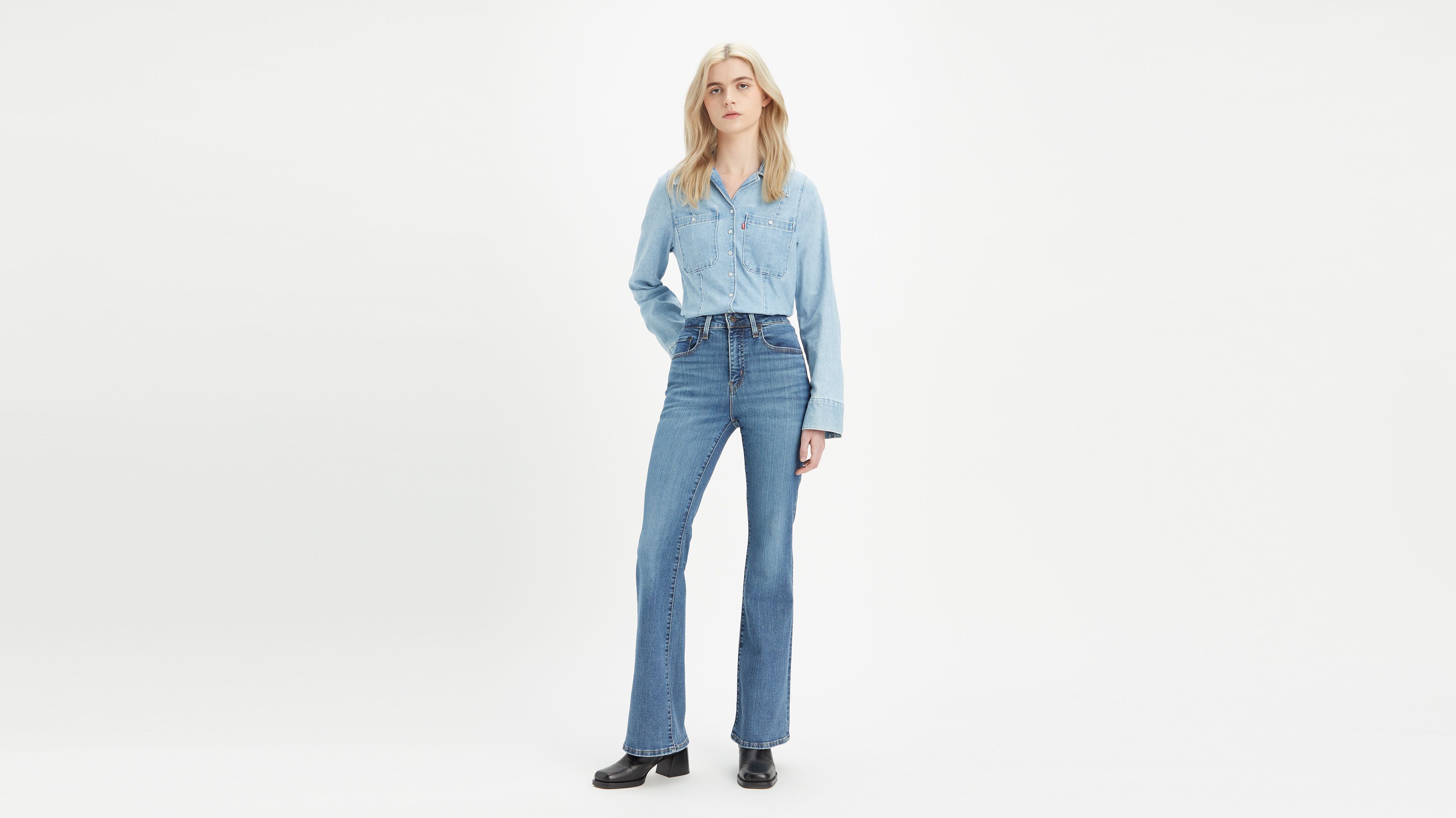 726™ High Rise Flare Jeans - Blue