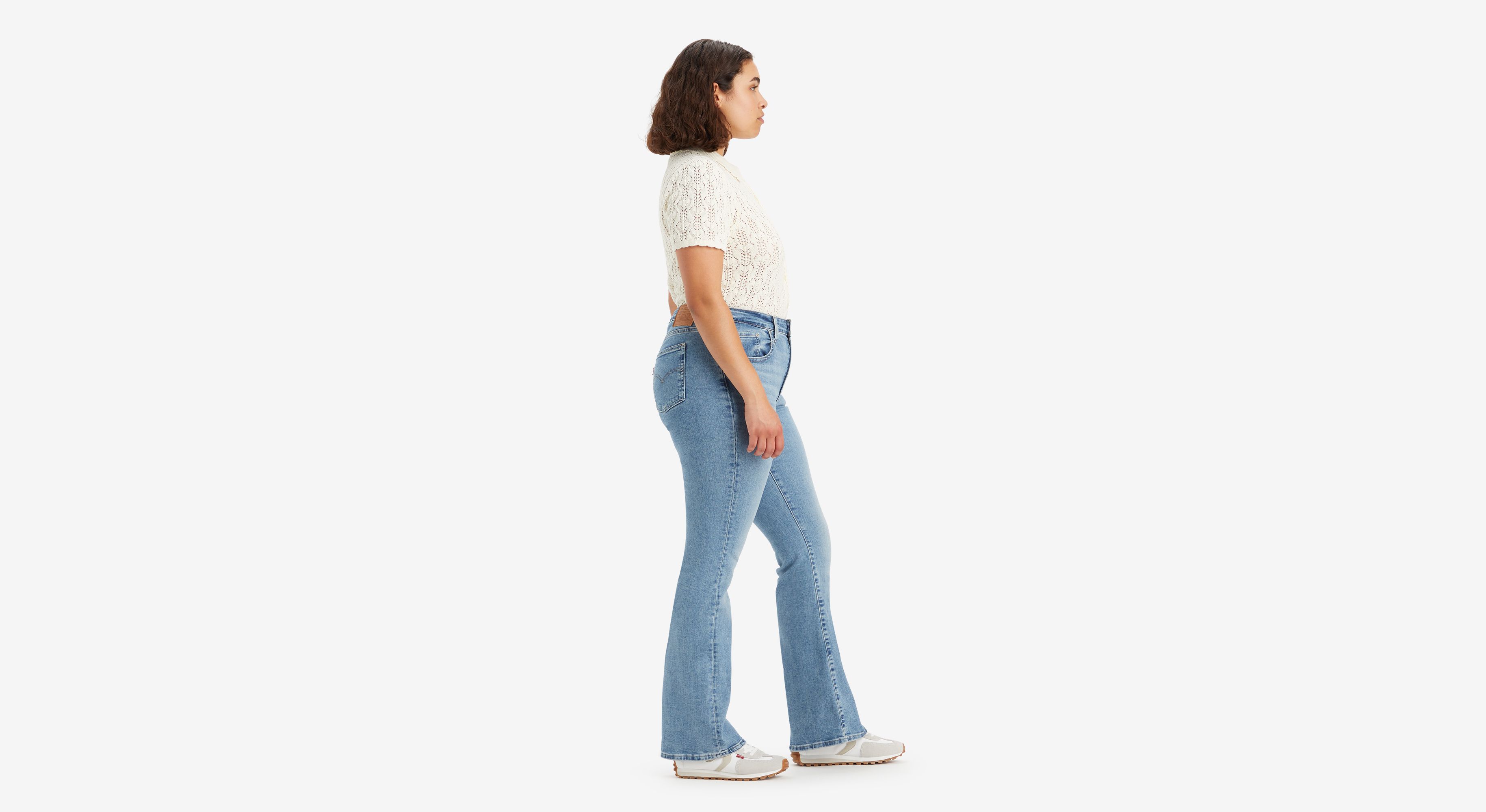  Levi's Jeans acampanados de tiro alto 726 para mujer