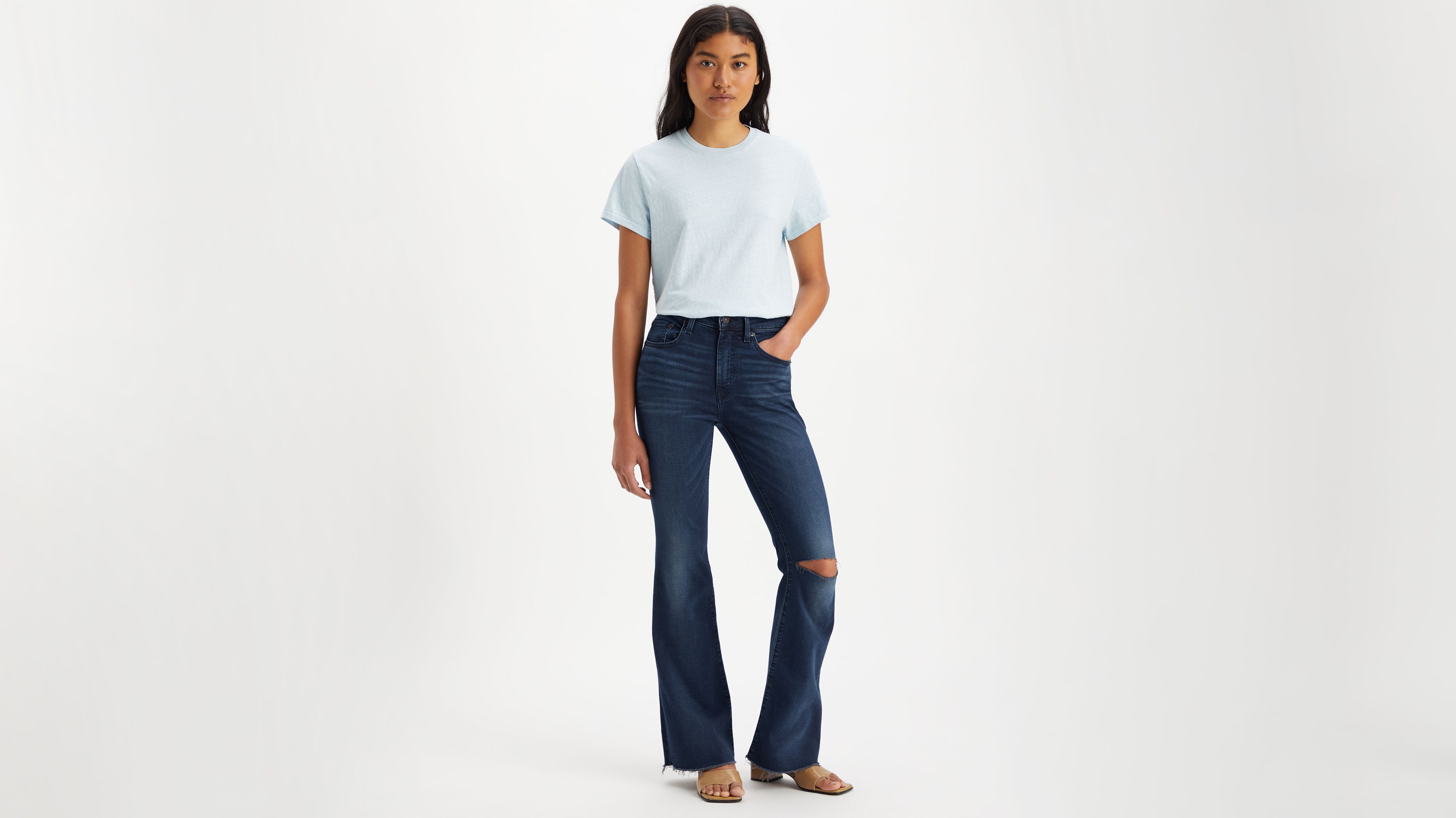 726 High Rise Flare Women's Jeans 1