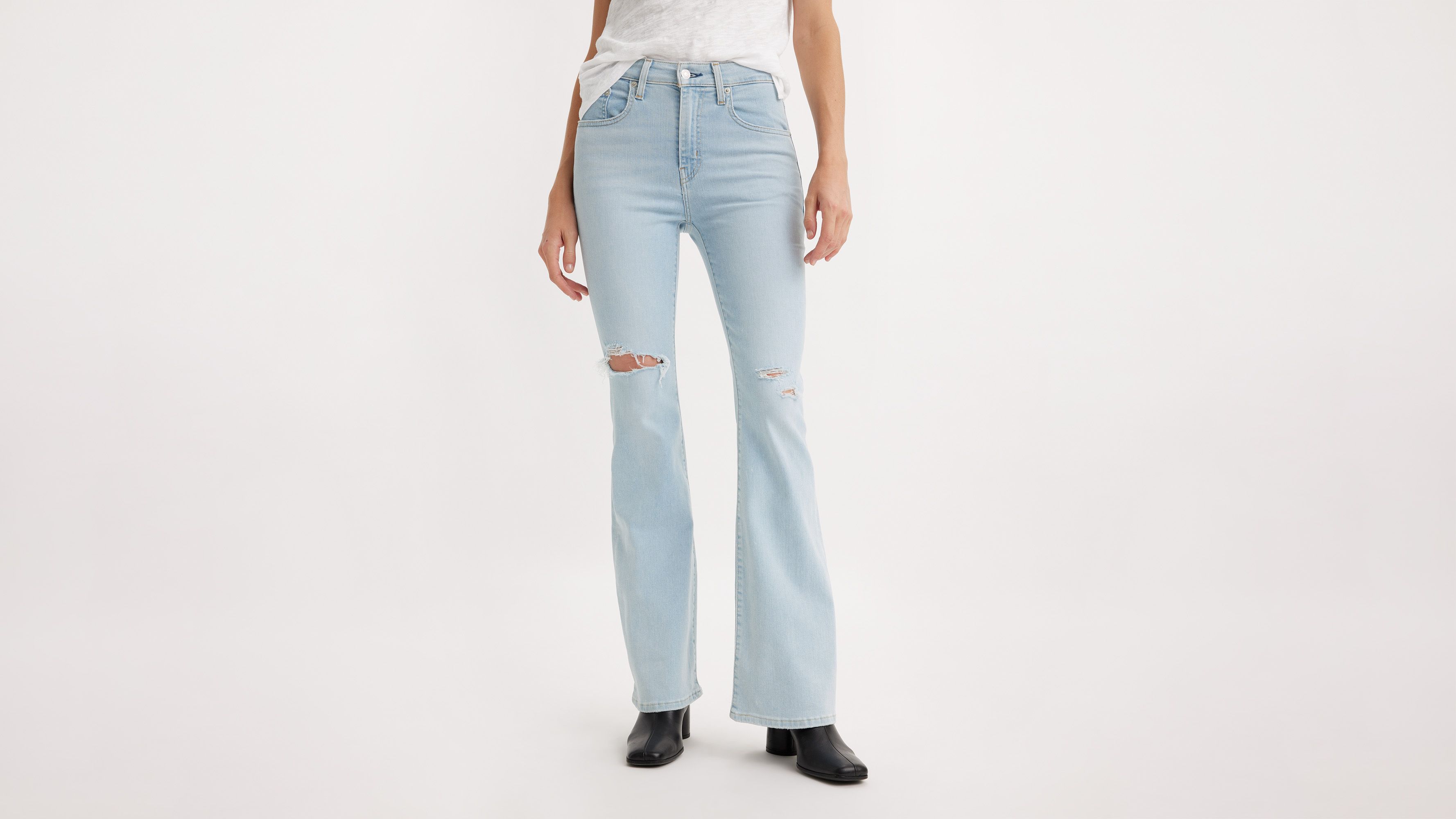 LEVI'S 726 HIGH RISE FLARE WOMEN'S JEANS 28X32 