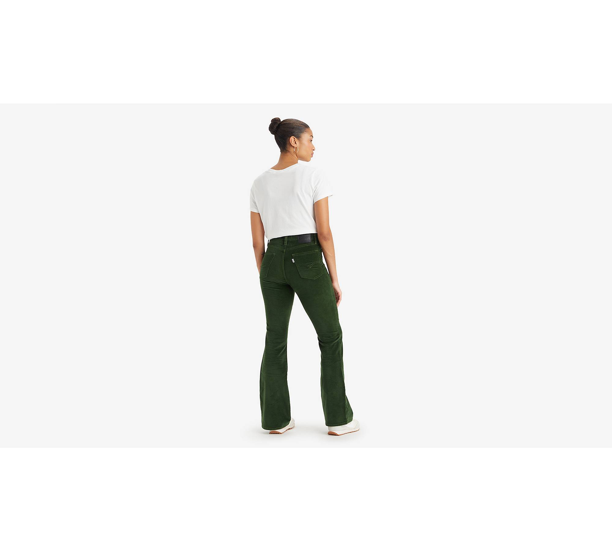 726 High Rise Flare Corduroy Women's Pants - Green