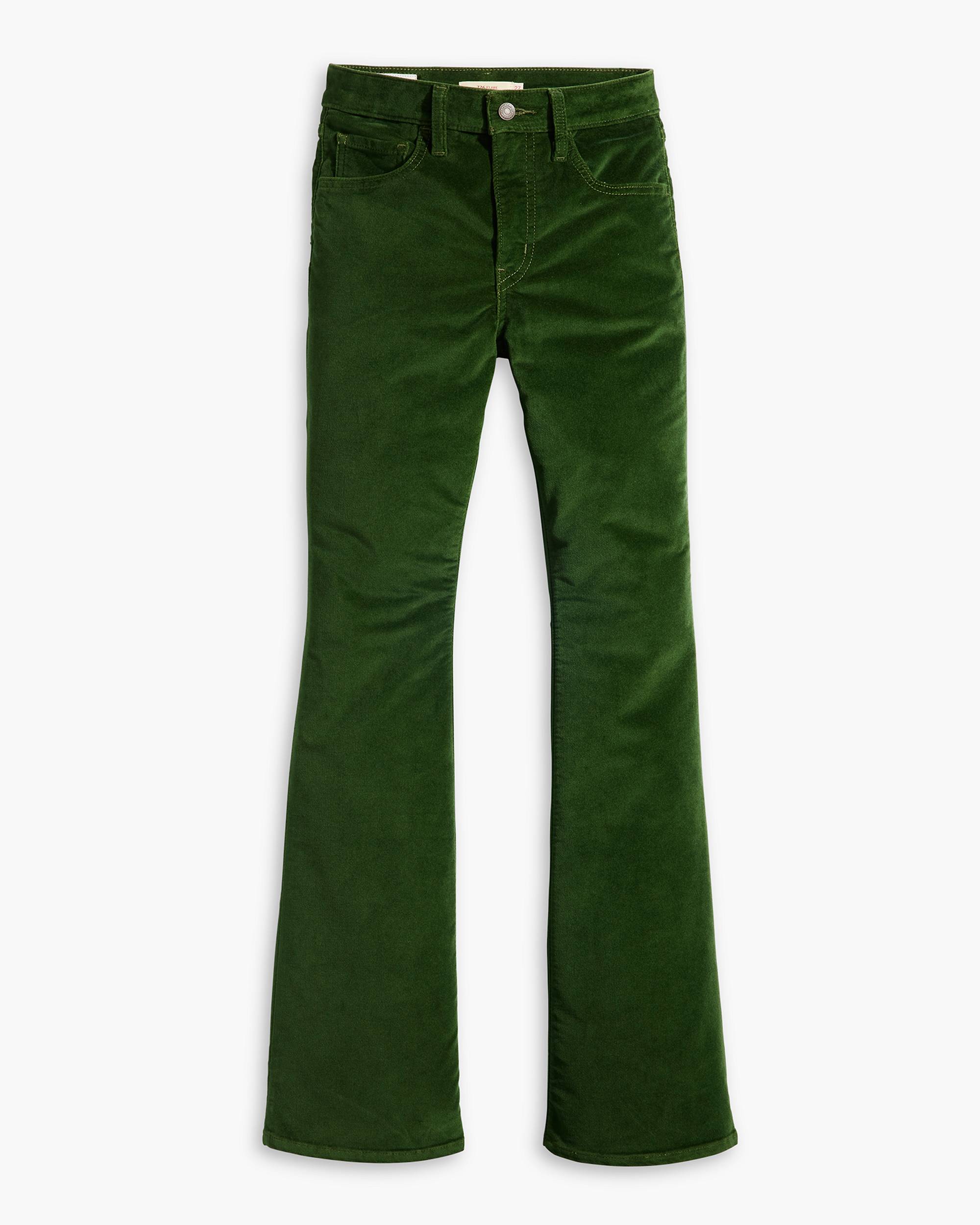 726 High Rise Flare Corduroy Women's Pants - Green | Levi's® US 726 High Rise Flare Corduroy Women's Pants - Green | Levi's® US