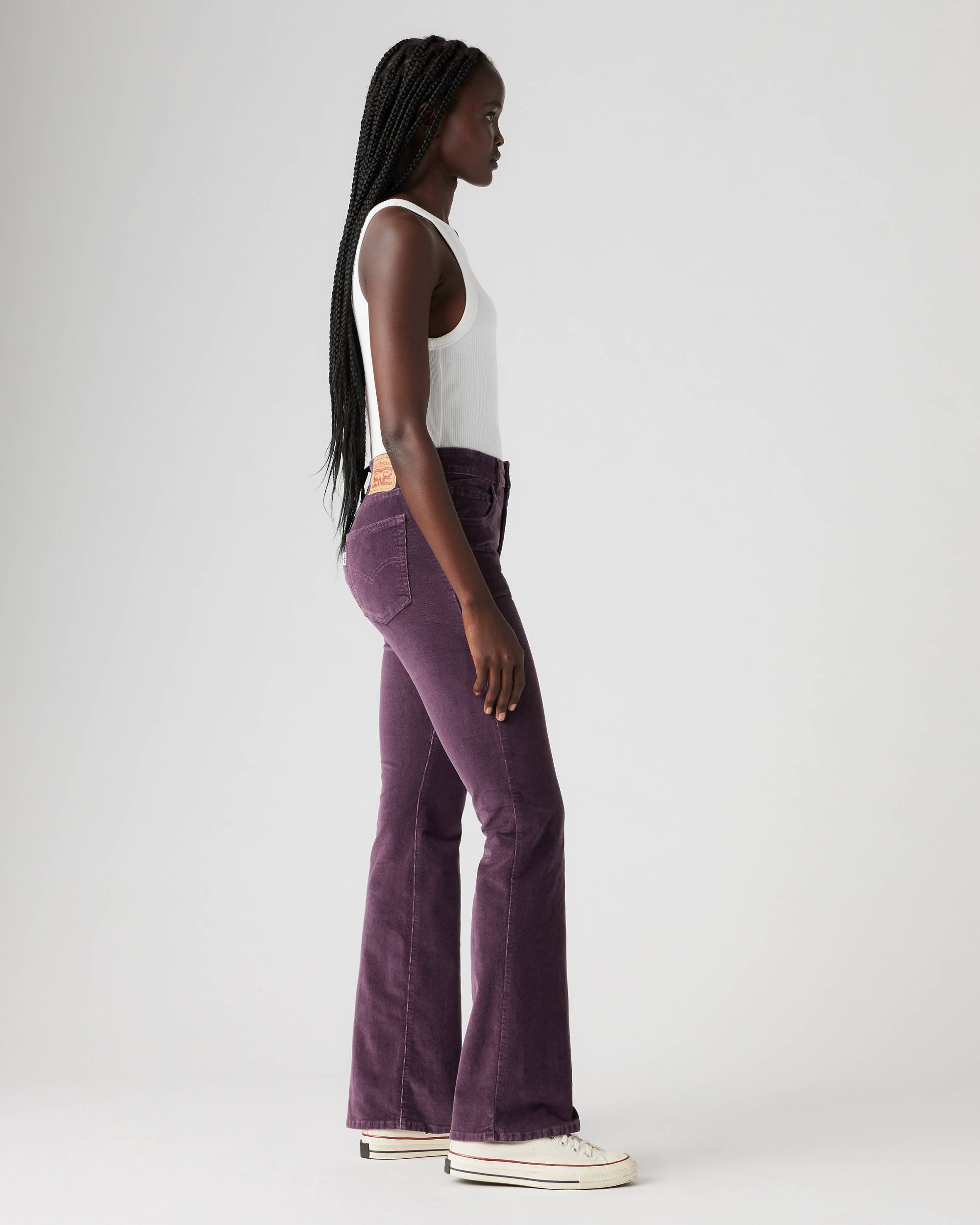 726 High Rise Flare Corduroy Women's Jeans - Purple | Levi's® US 726 High Rise Flare Corduroy Women's Jeans - Purple | Levi's® US