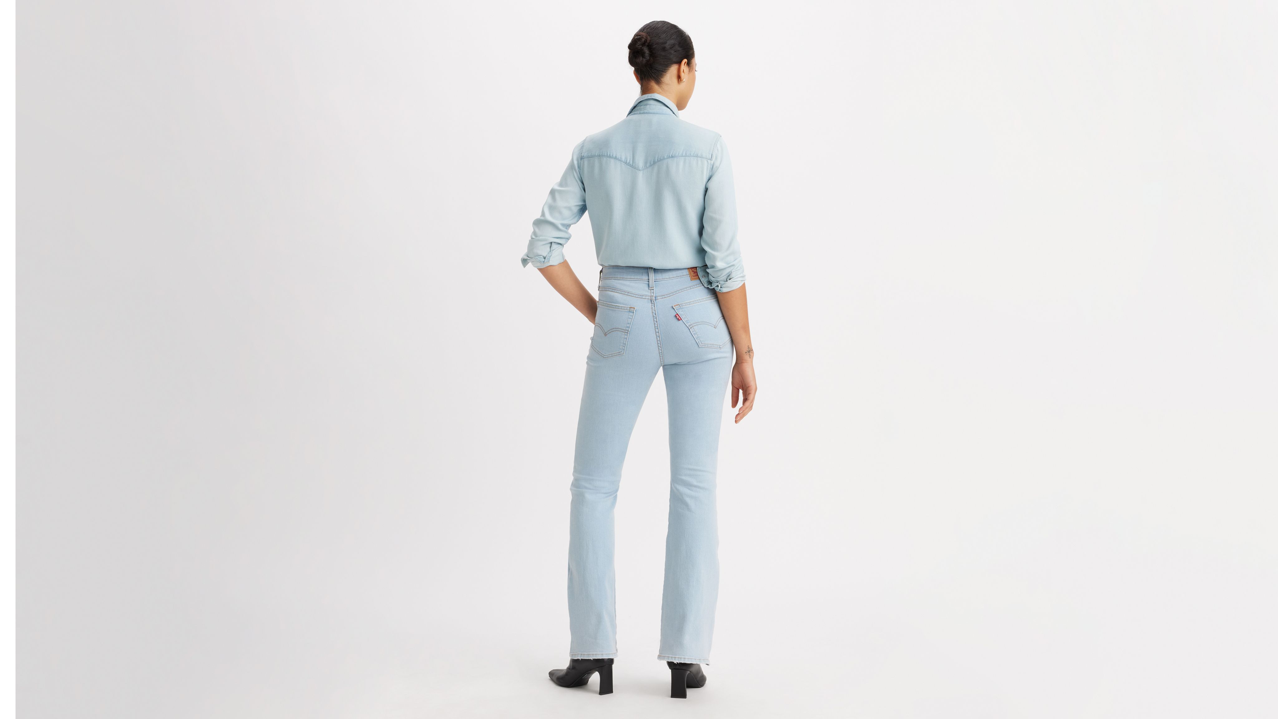 LEVI'S 726 HIGH RISE FLARE WOMEN'S JEANS 33X32 