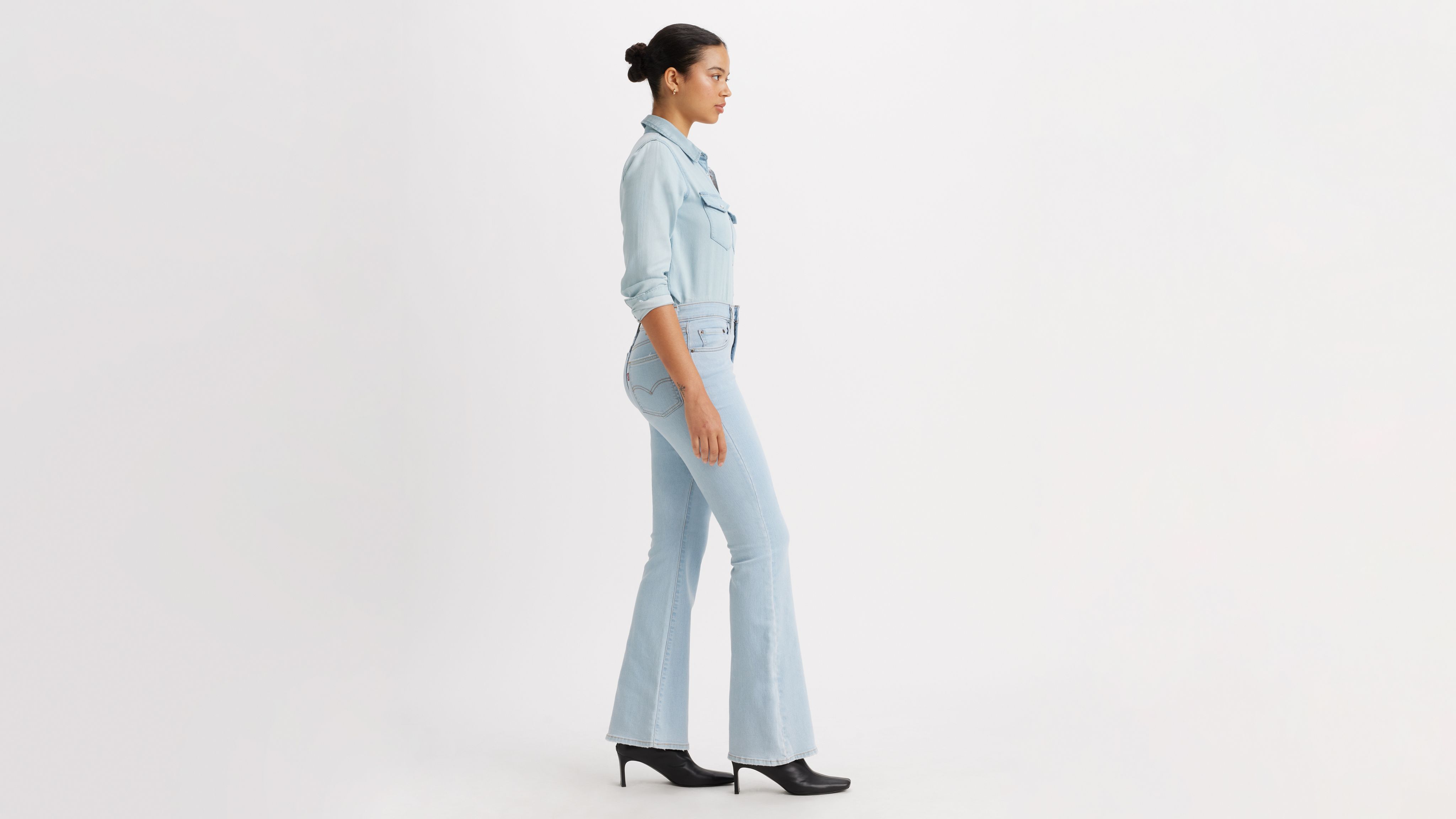 LEVI'S 726 HIGH RISE FLARE WOMEN'S JEANS 33X32 