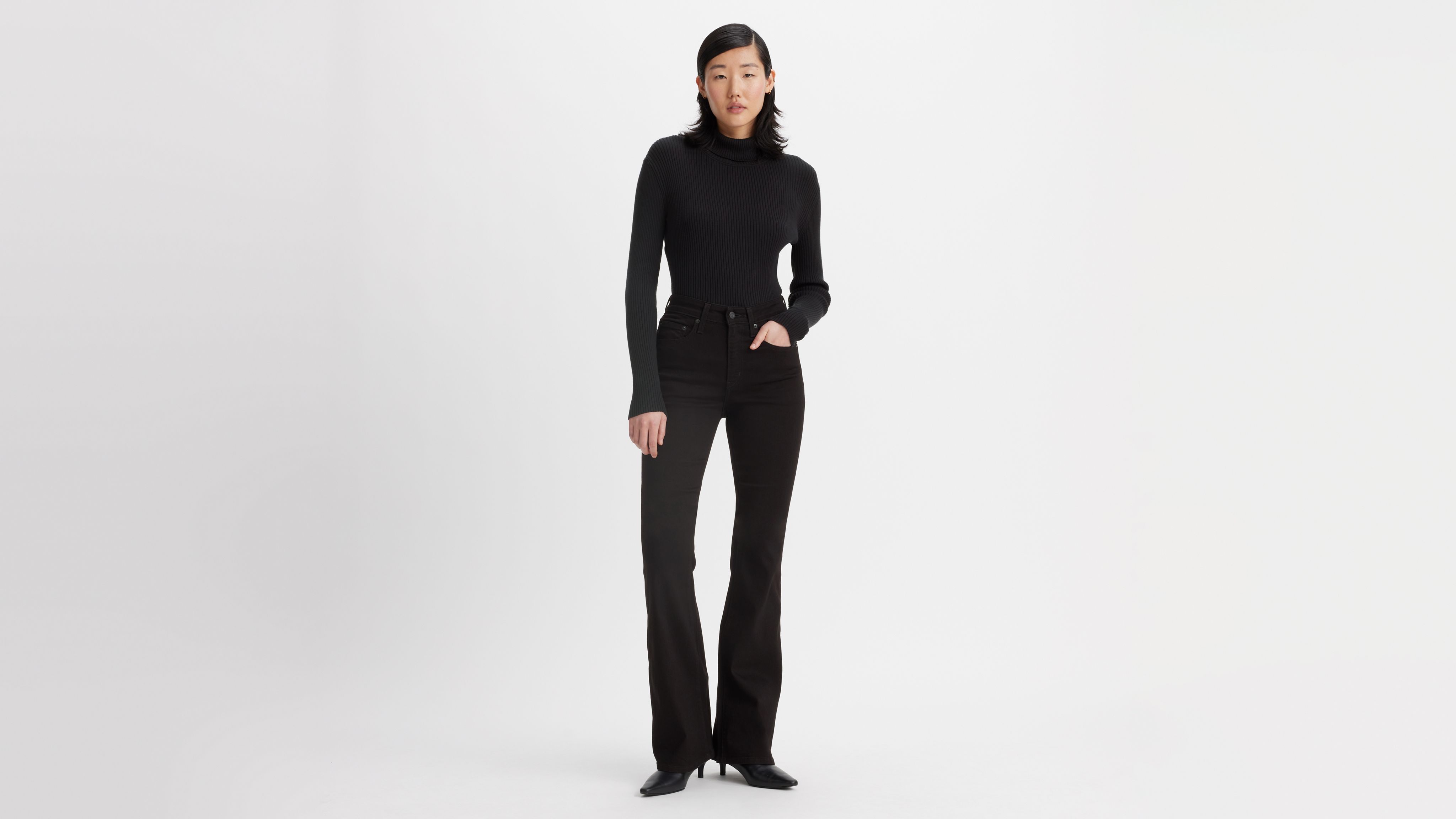 LEVI'S 726 HIGH RISE FLARE JEANS 