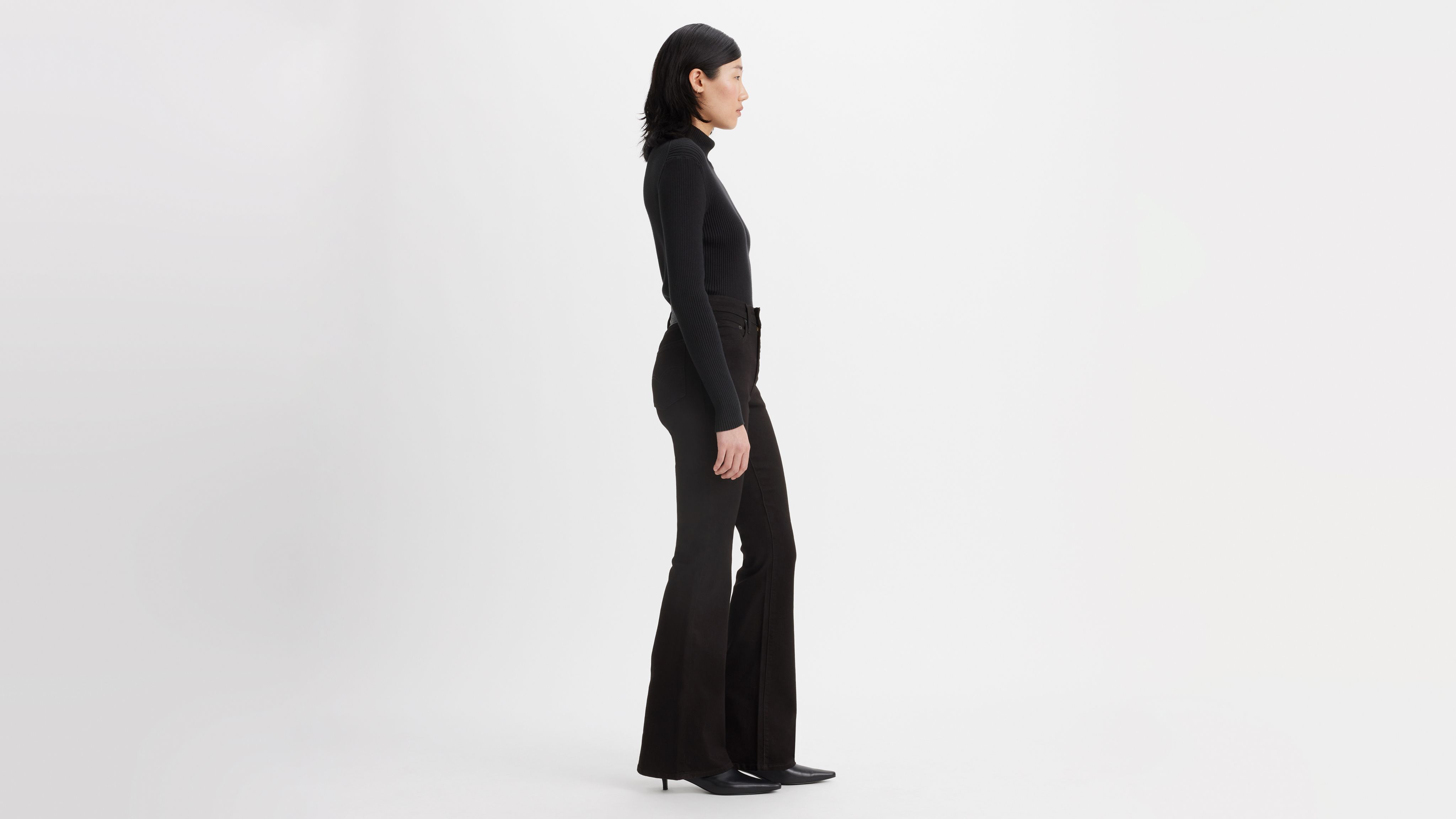 Shop Levi's 726 High Rise Flare Jeans In Midnight Gaze