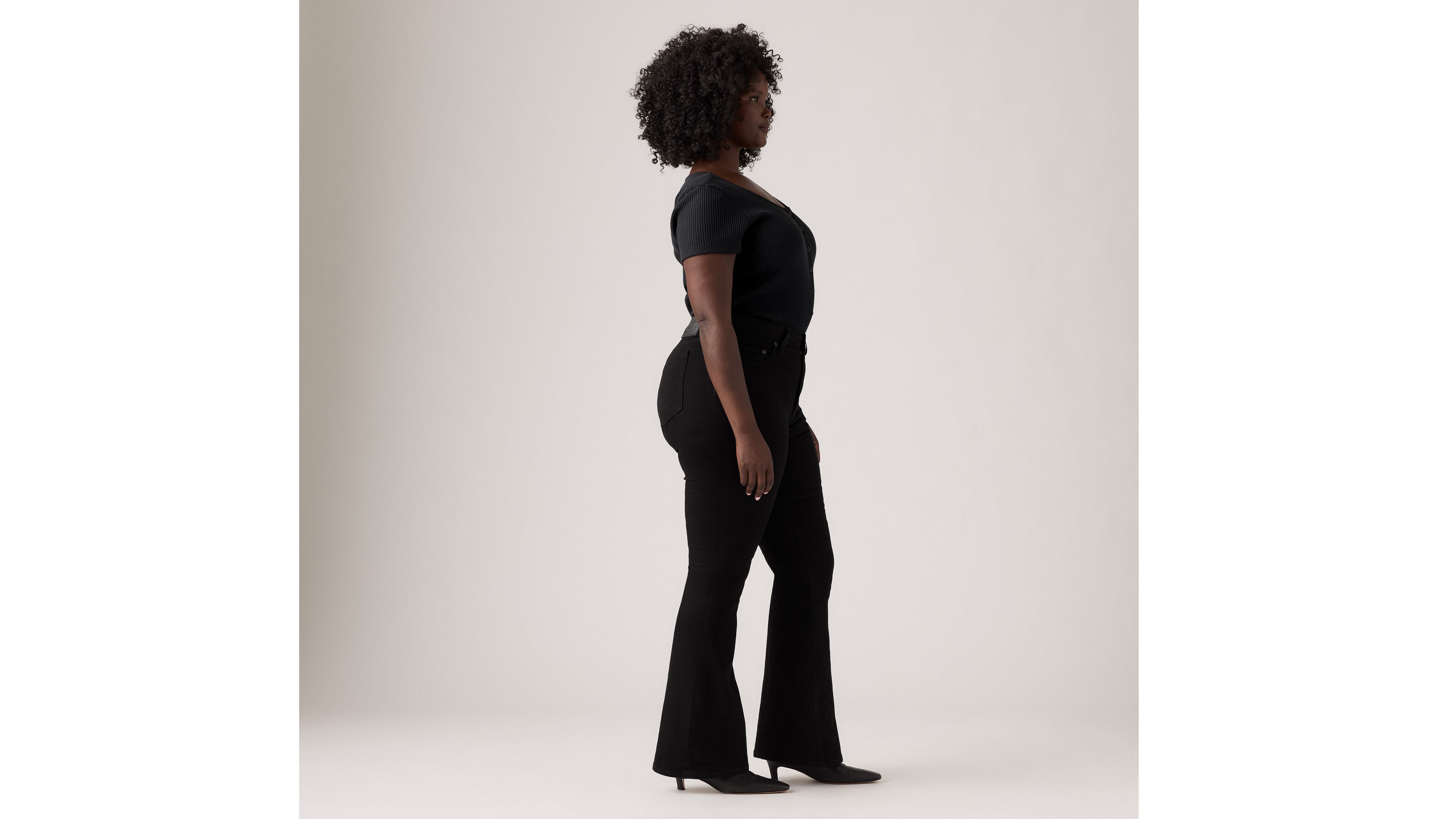 726 High Rise Flare Women's Jeans - Black | Levi's® US