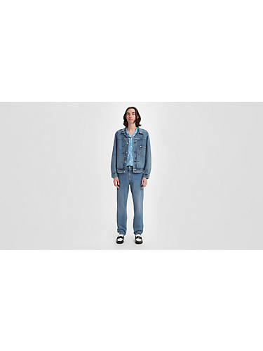 리바이스 Levi 550 92 Relaxed Taper Fit Mens Jeans,Longboards - Light Wash - Non Stretch