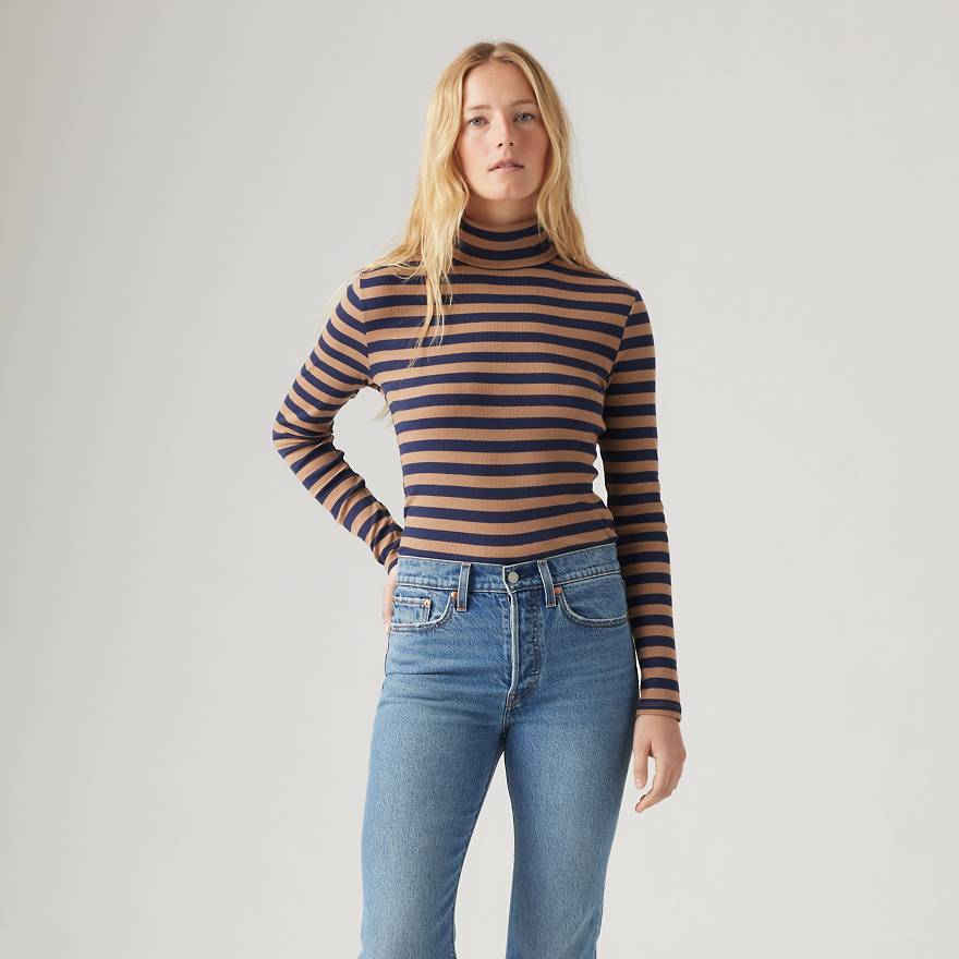 Moon Rib Turtleneck - Brown | Levi's® US Moon Rib Turtleneck - Brown | Levi's® US