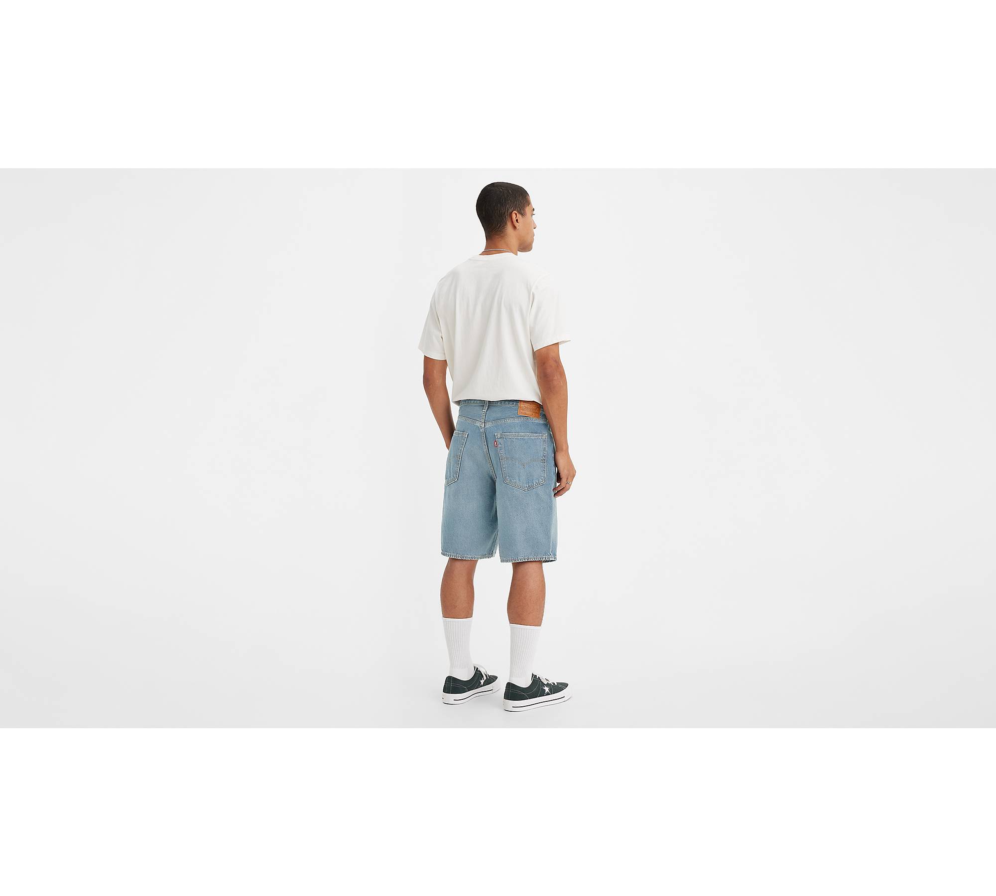 Men's Denim Shorts Mens Big size Loose baggy Short Jeans for Men