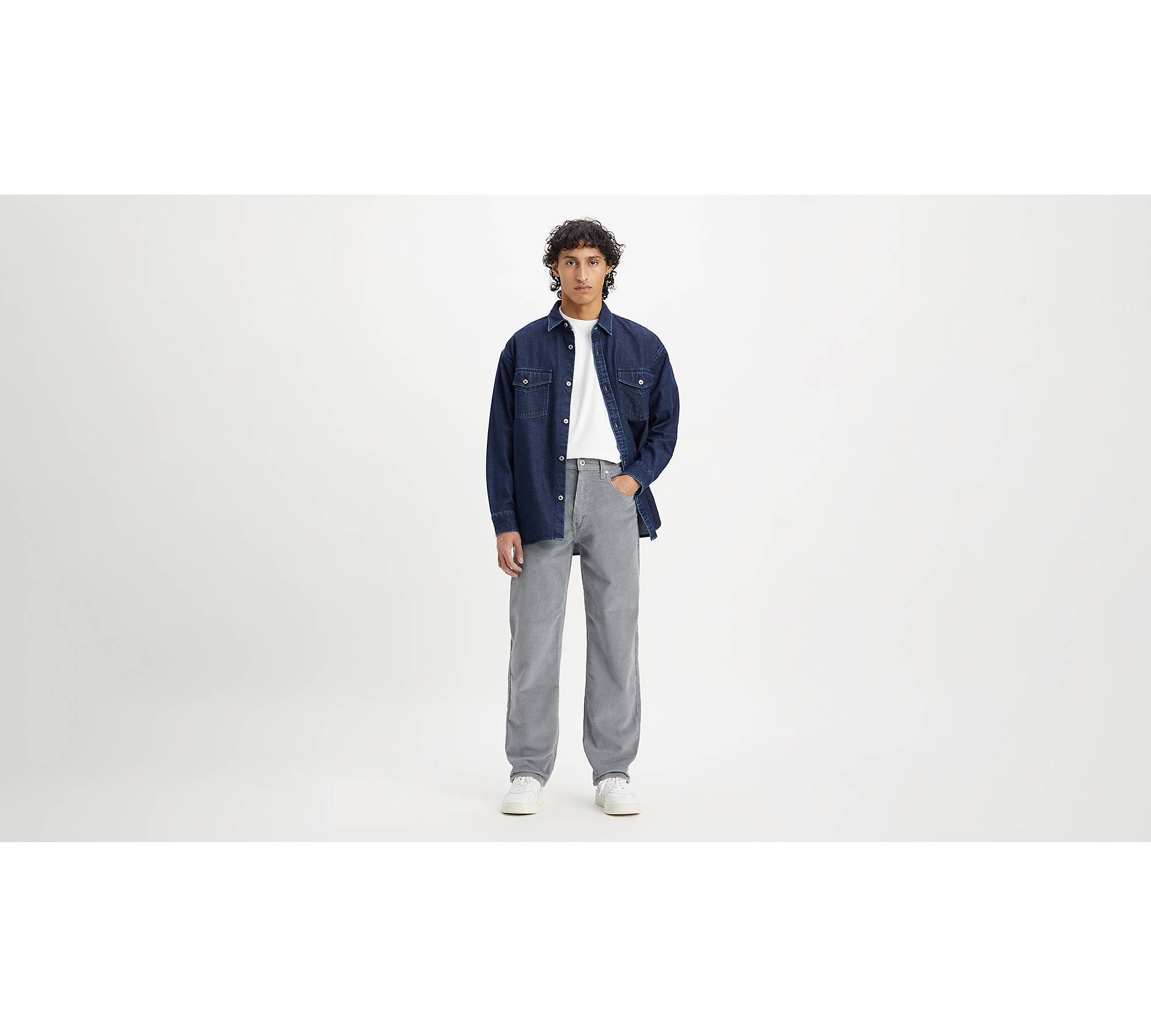 Silvertab™ Loose Fit Corduroy Men's Jeans - Grey