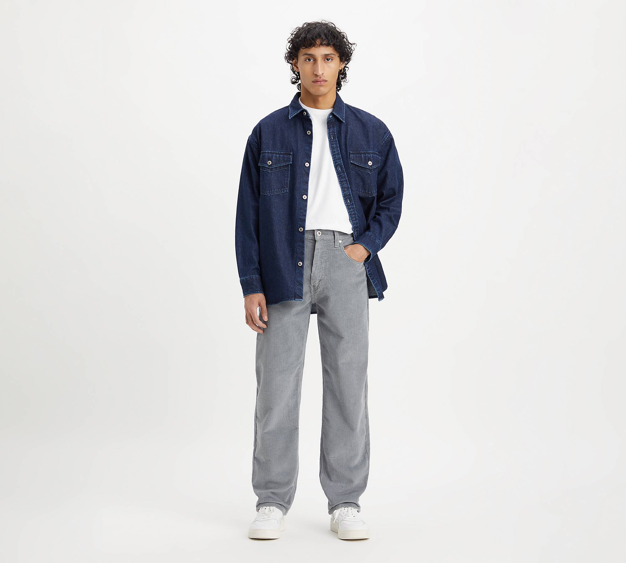 Silvertab™ Loose Fit Corduroy Men's Jeans - Grey | Levi's® US