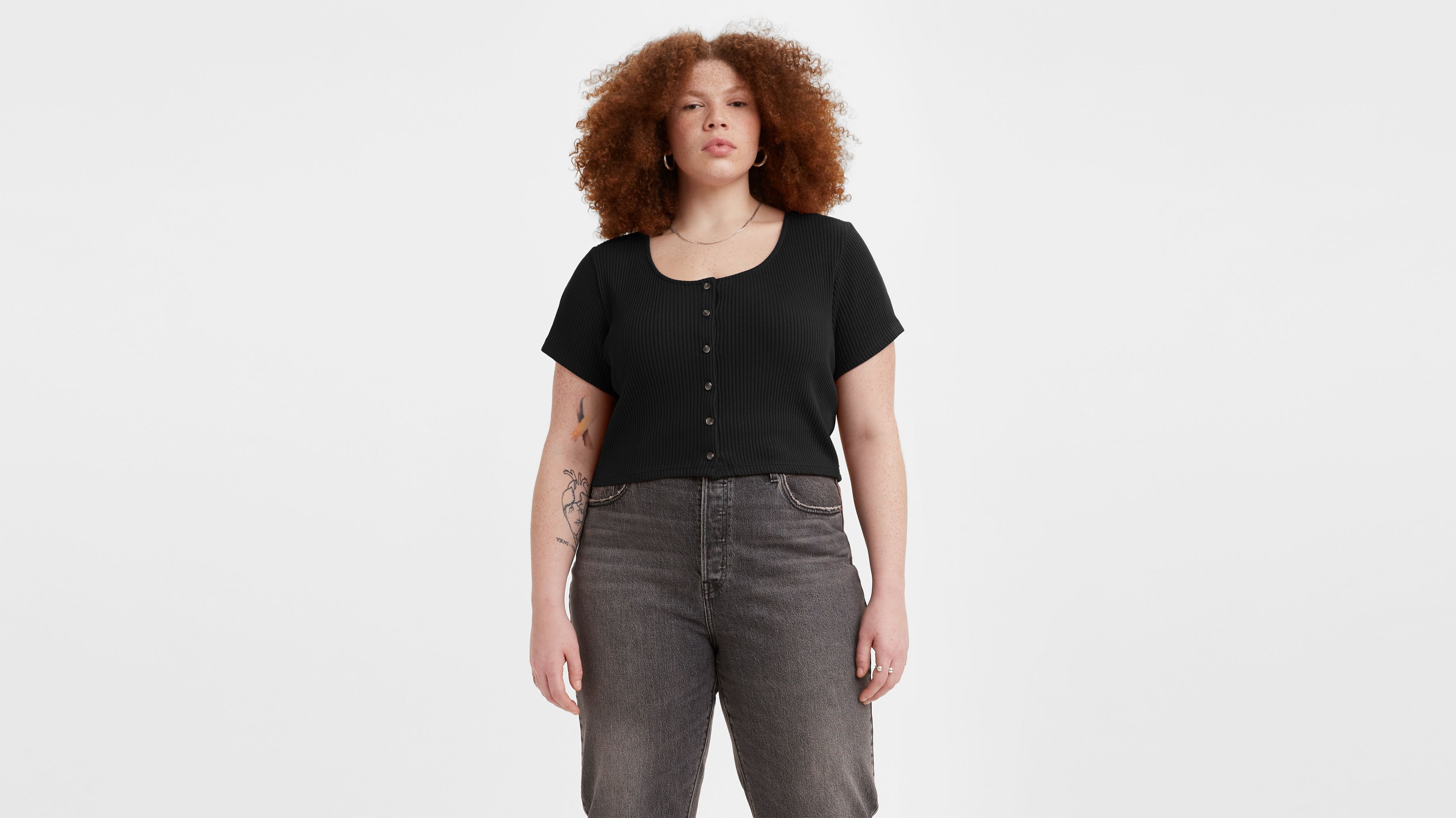 Short Sleeve Rach Top (Plus Size) 1