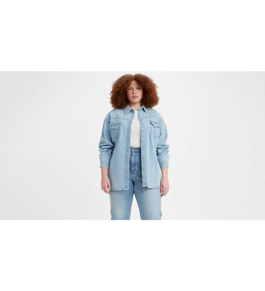 Dorsey Xl Western Shirt (plus Size) - Blue | Levi's® GB