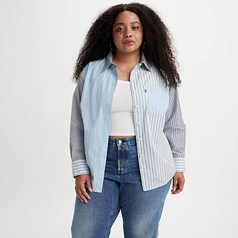 Nola Oversized Button Up Shirt (Plus Size) 1