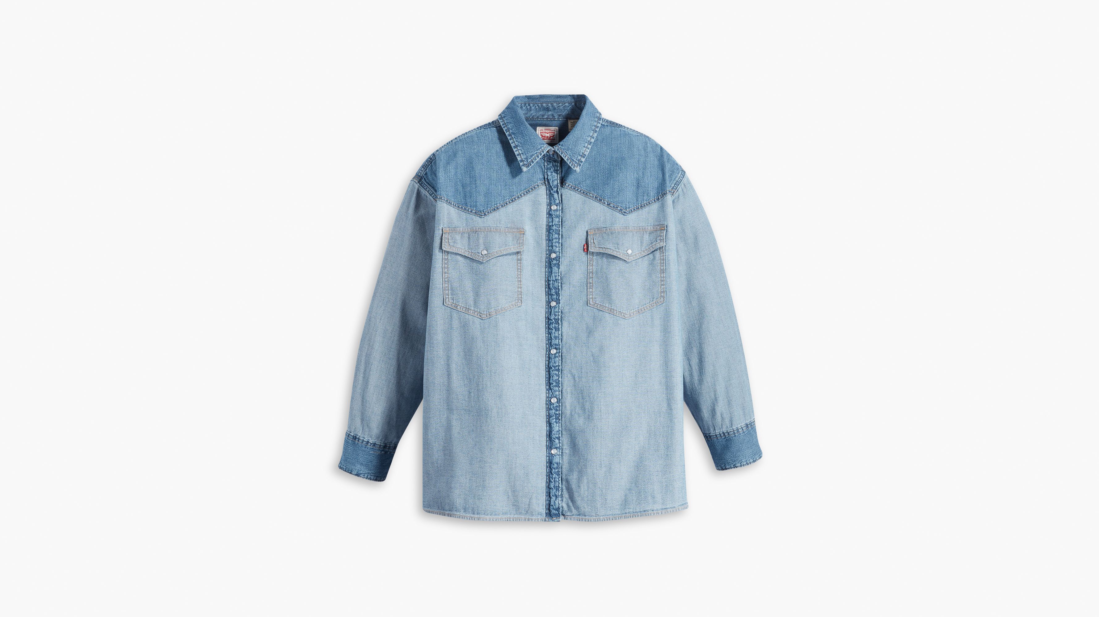 Dylan Oversized Western Shirt (Plus Size) 3