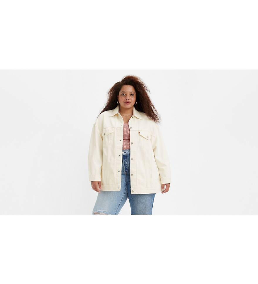 Baggy Trucker Jacket (plus Size) - White | Levi's® US