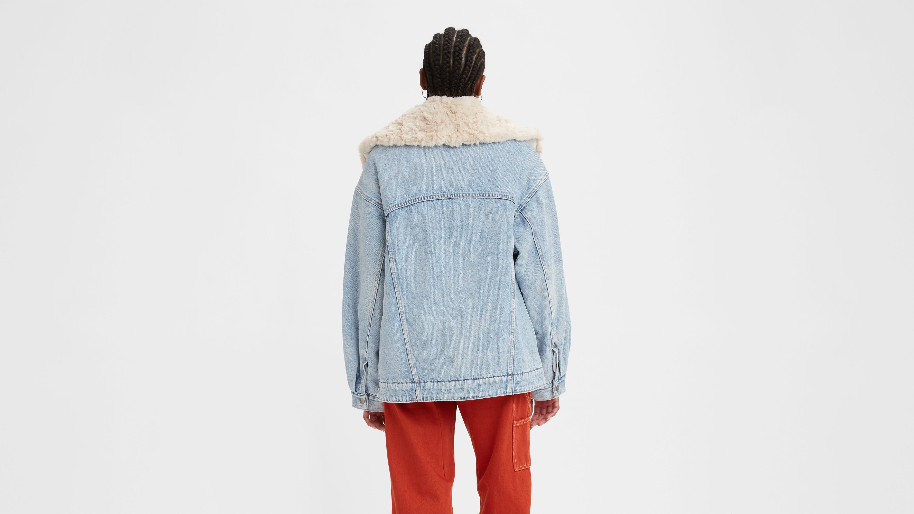 Levis oversized 2024 sherpa jacket