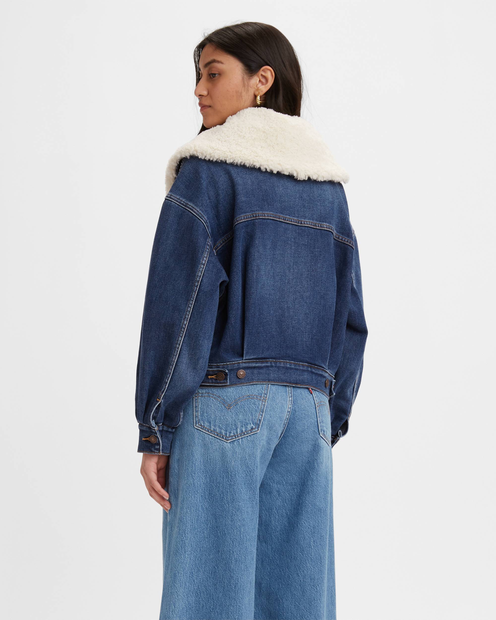 Warm Baby Bubble Trucker Jacket - Dark Wash | Levi's® US Warm Baby Bubble Trucker Jacket - Dark Wash | Levi's® US