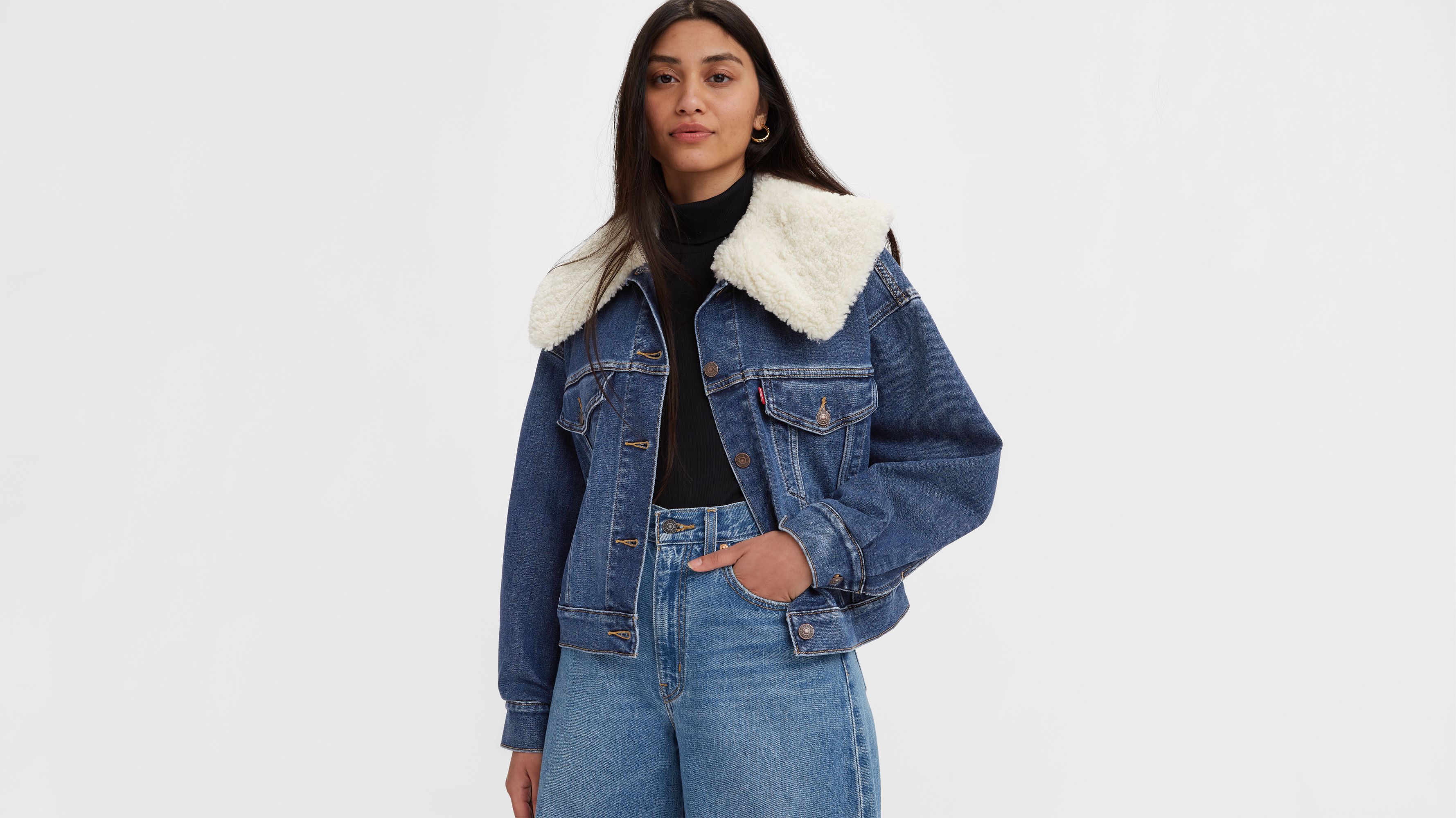 Warm Baby Bubble Trucker Jacket - Dark Wash | Levi's® US