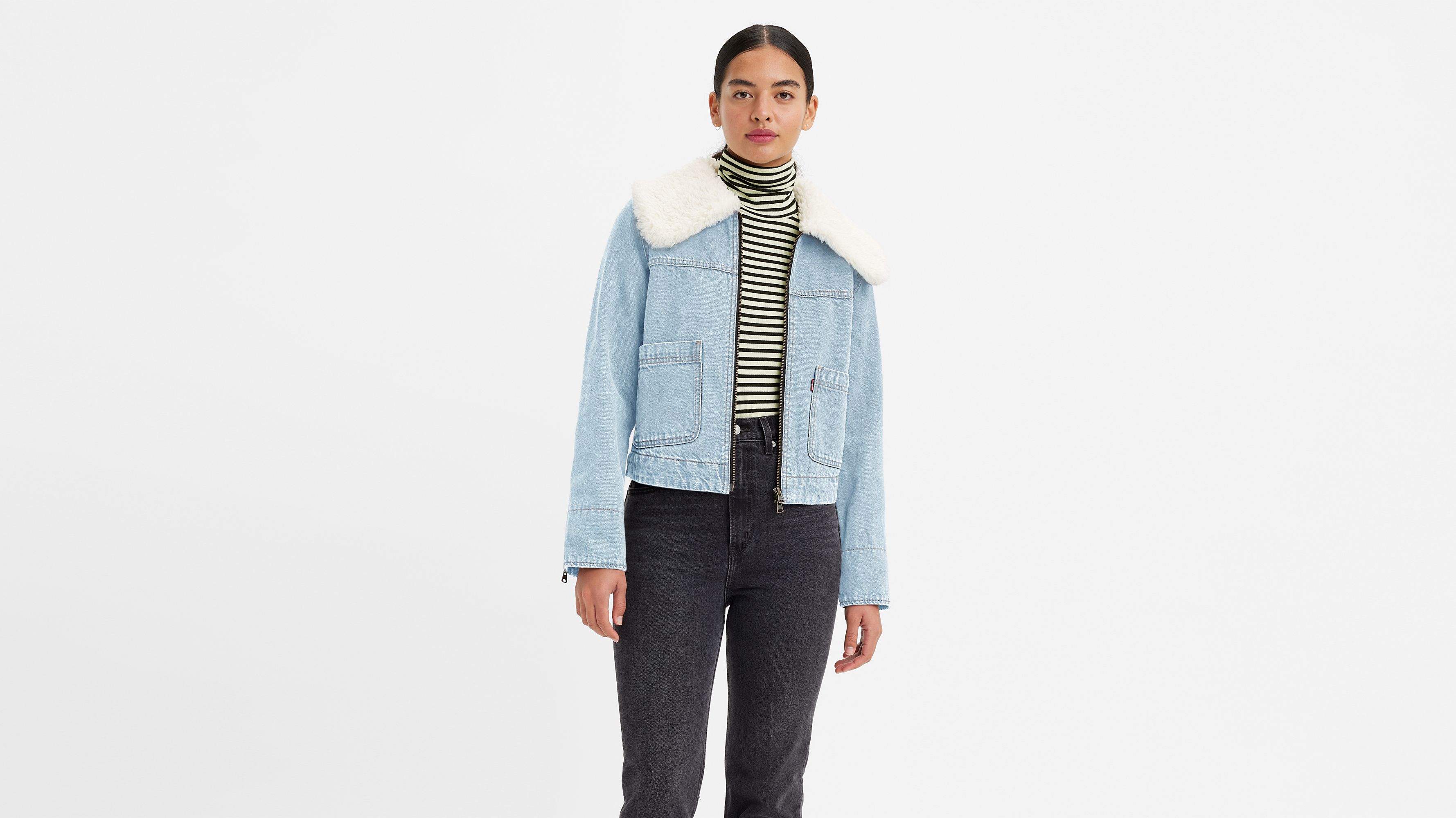 Retro Sherpa Trucker Jacket - Light Wash | Levi's® US