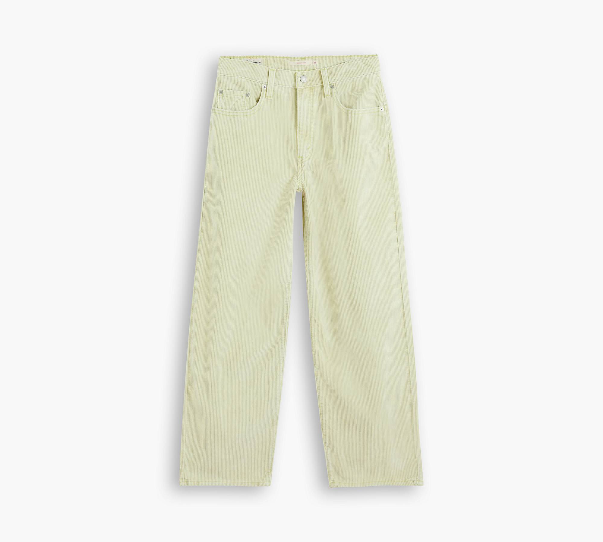 Baggy Dad Corduroy Women's Pants - Green | Levi's® US
