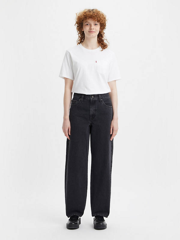 Baggy Dad Jeans - Black | Levi's® CH