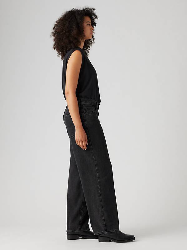 Baggy Dad Women's Jeans - Black | Levi's® CA