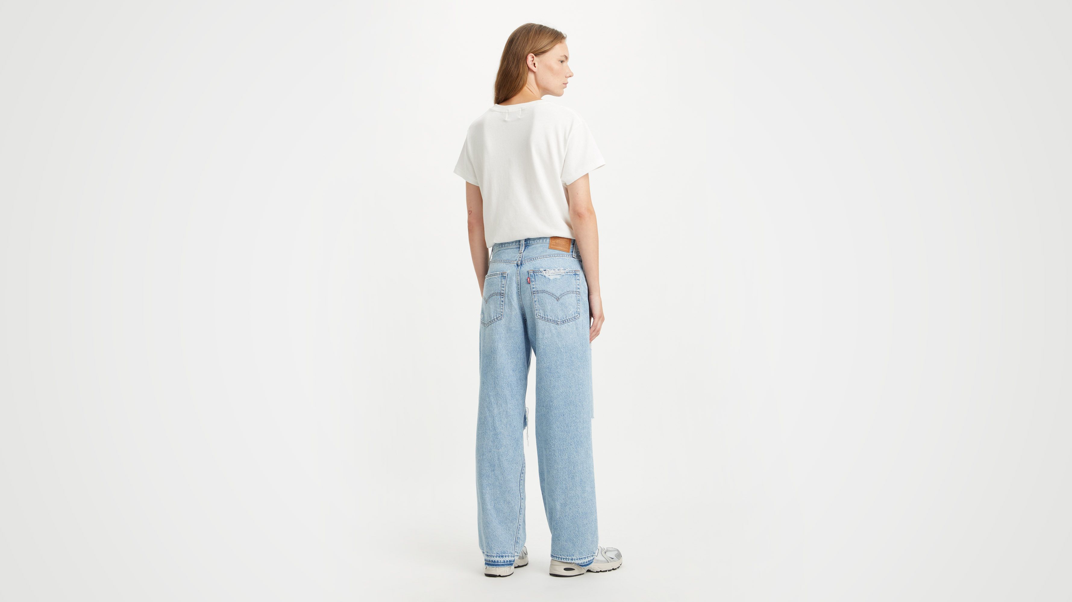 Levi ́s Baggy Dad Jeans Grey 29 / 30 Woman