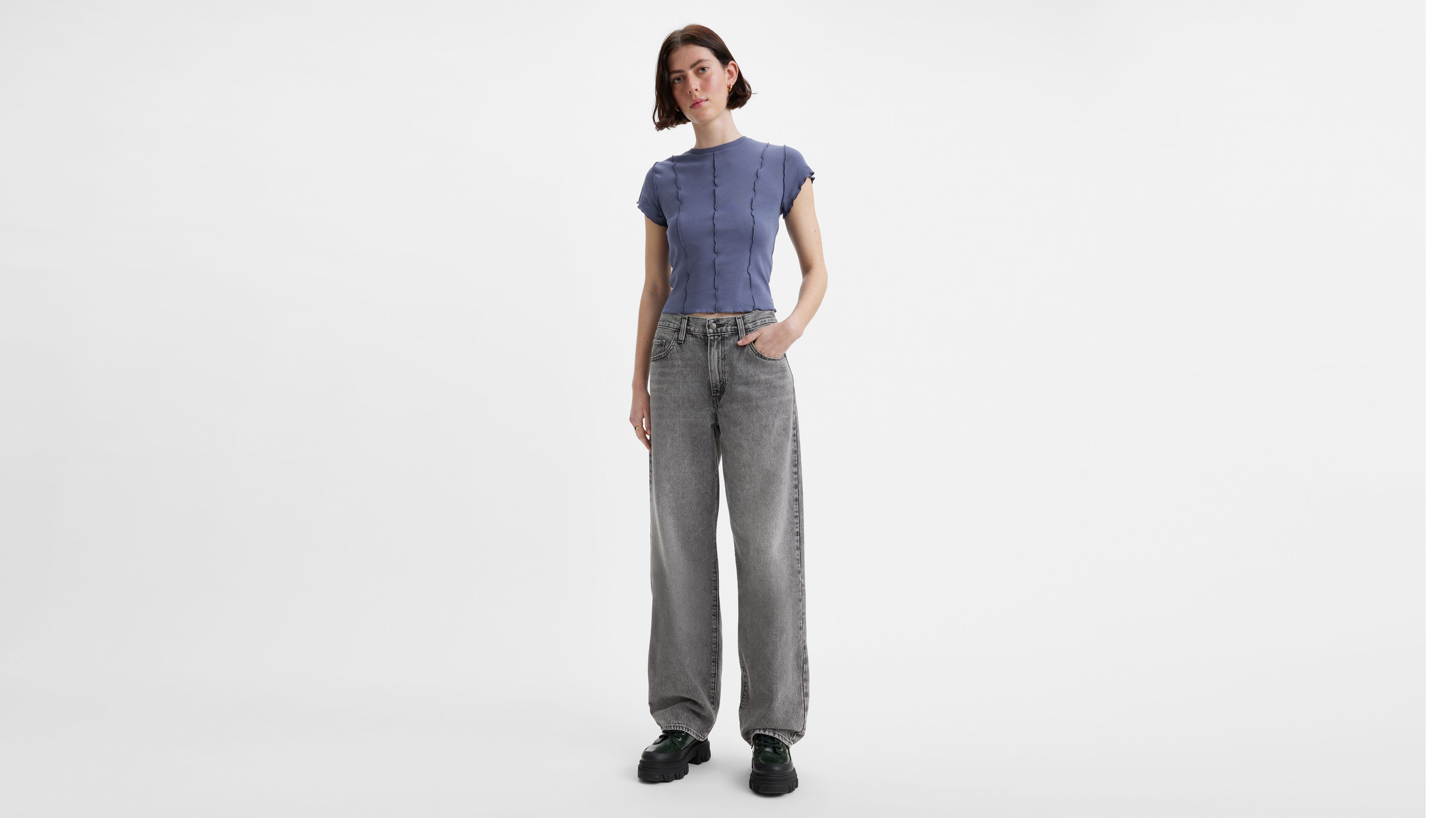 Baggy Dad Women's Jeans - Grey | Levi's® US