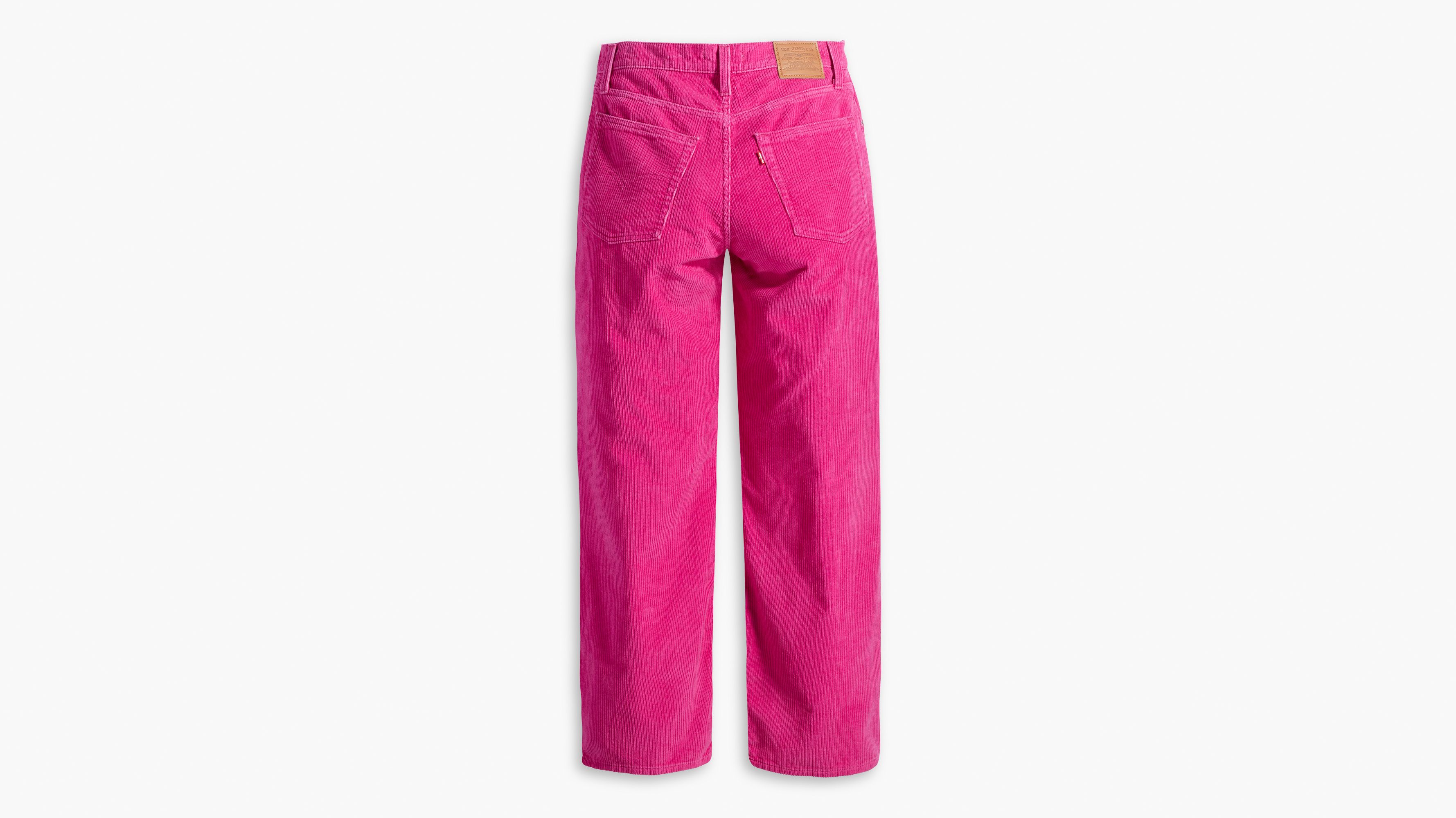 MEXX Pink Corduroy Pants W32 L34 Vintage 90's High Waist Spring