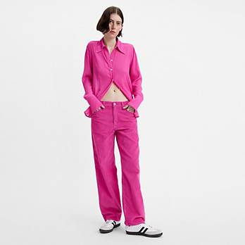 Baggy Dad Corduroy Women's Pants - Pink | Levi's® US