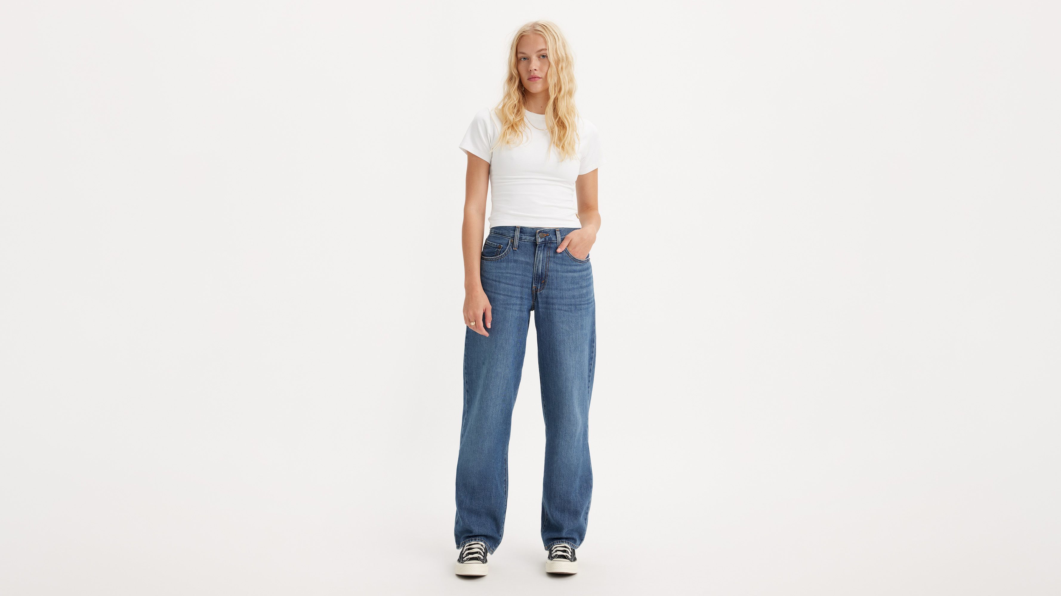 Baggy Dad Performance Cool Women's Jeans