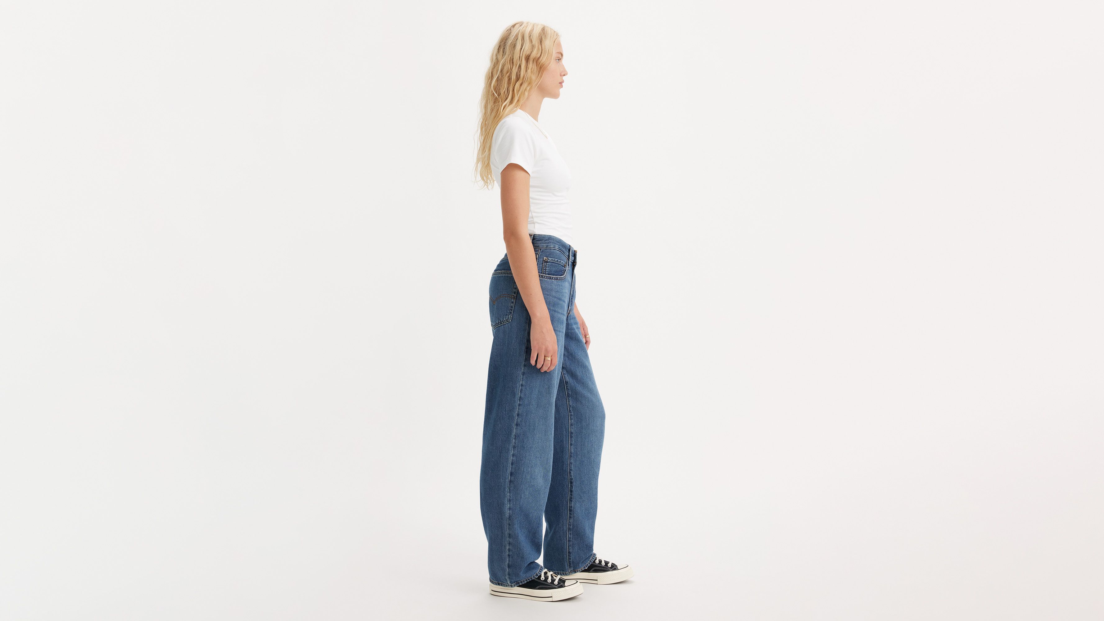 High loose Pants Waist Jeans Female Full Length – RoyChic