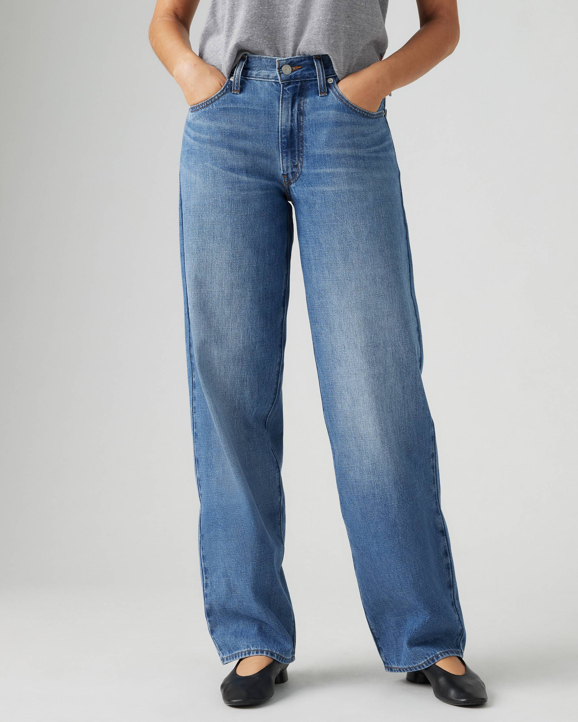 Baggy Dad Linen+ Denim Jeans - Blue | Levi's® MC Baggy Dad Linen+ Denim Jeans - Blue | Levi's® MC