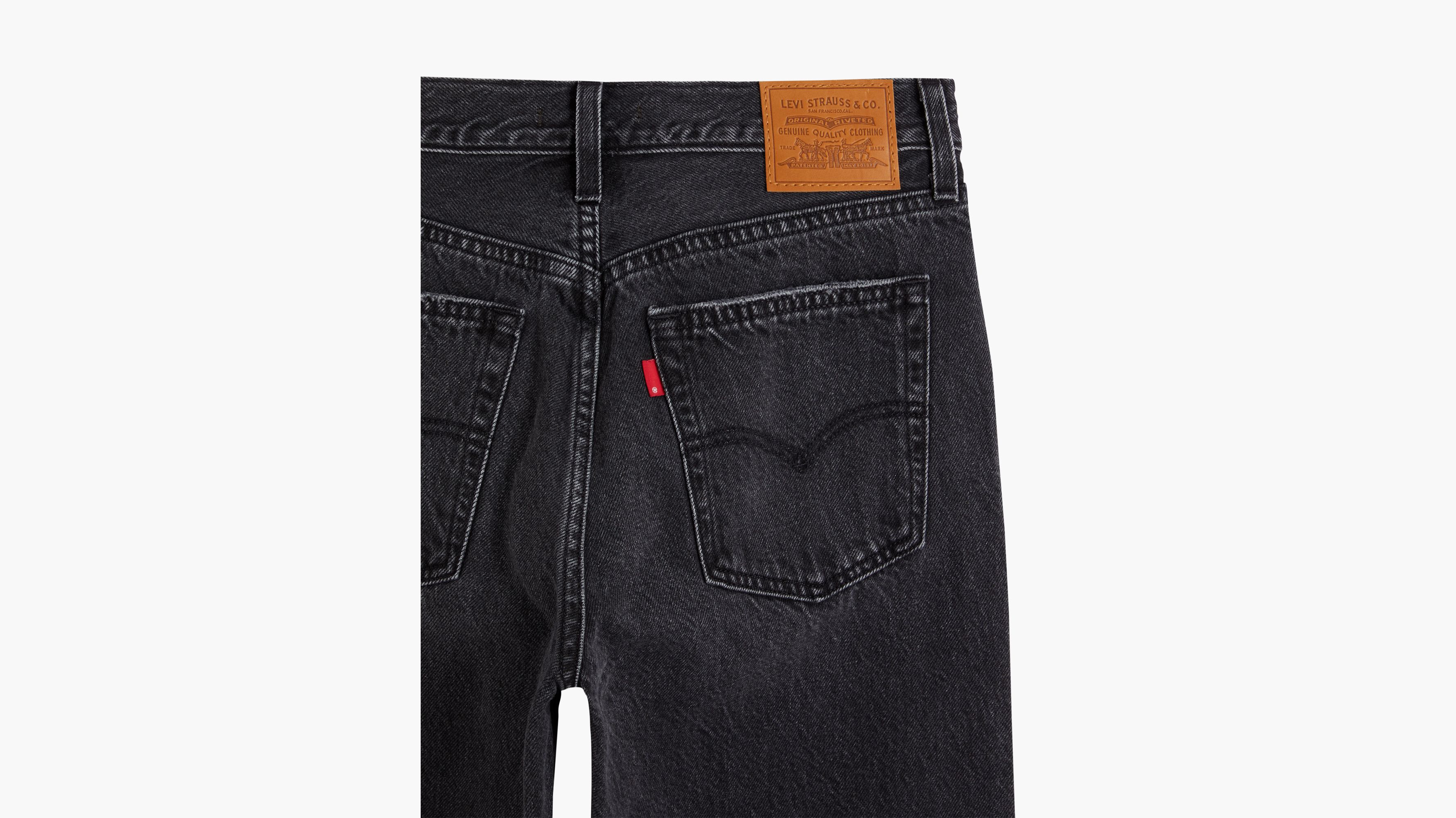 levi's baggy jeans black