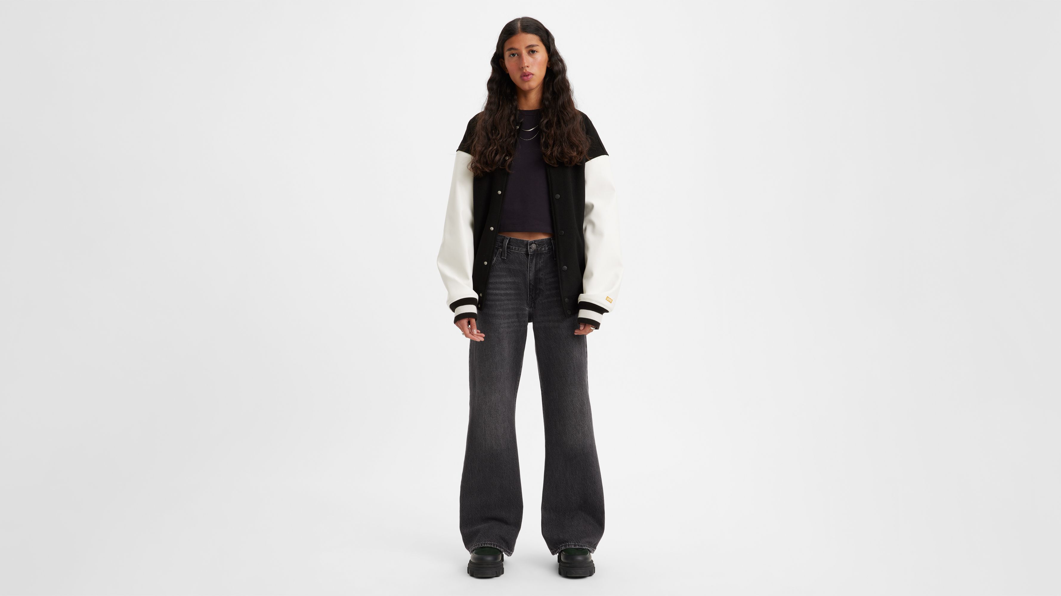 Baggy Bootcut Women's Jeans - Black | Levi's® CA